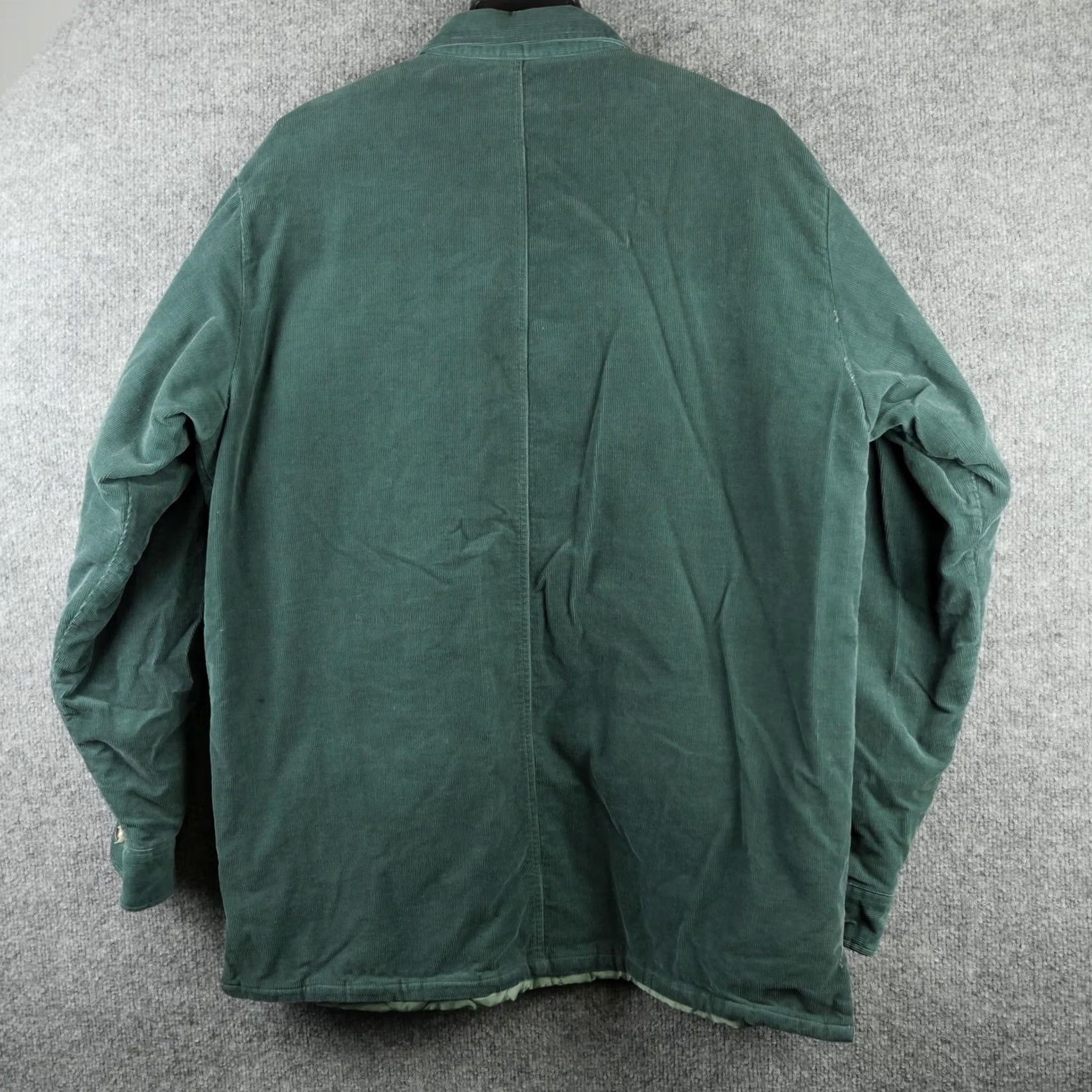 Greats Great Plains Clothing Company Jacket Mens Large Green Corduroy Quilted Lined Size US L / EU 52-54 / 3 - 2 Thumbnail