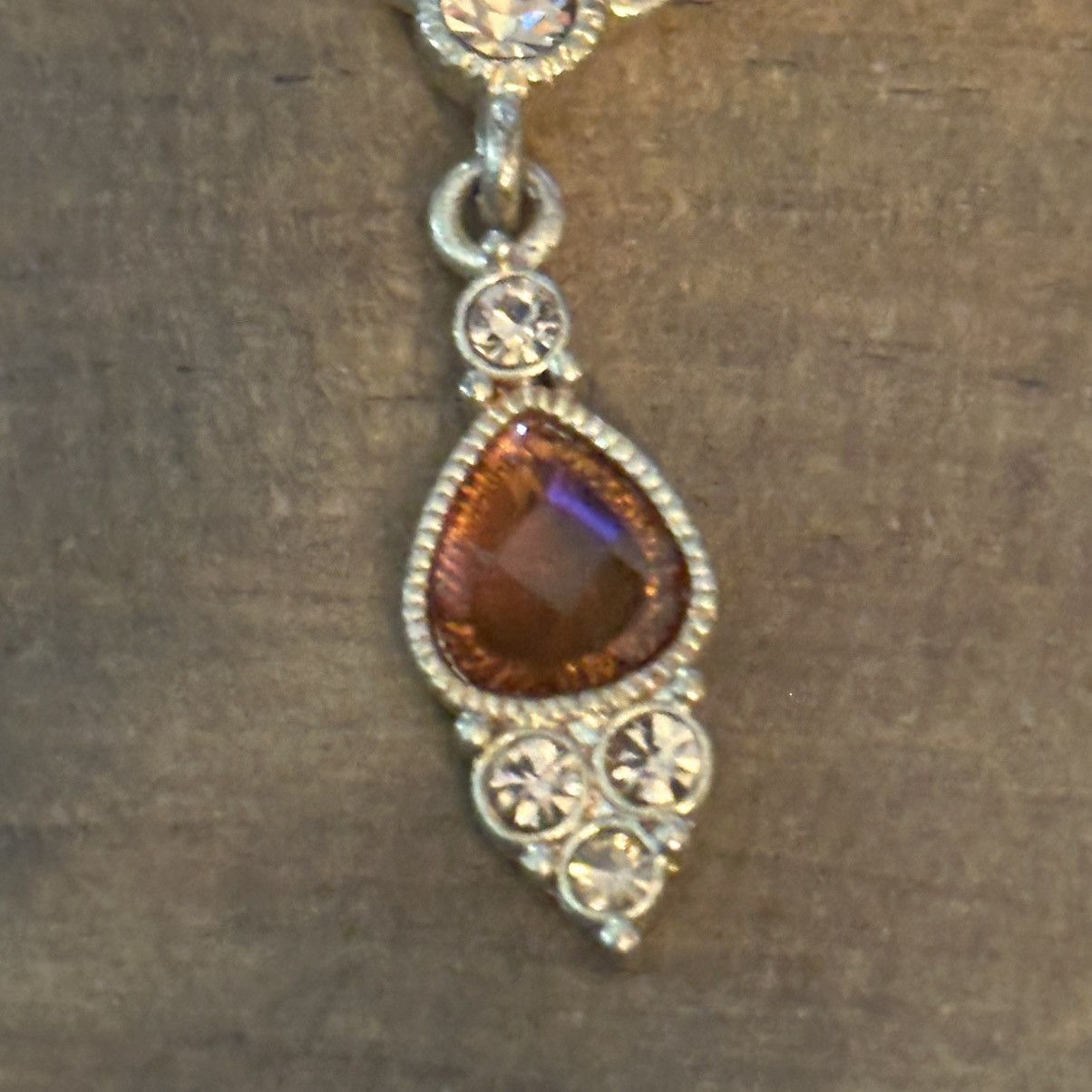 Other 2028 gold tone amber crystal drop pendant necklace Size ONE SIZE - 4 Thumbnail