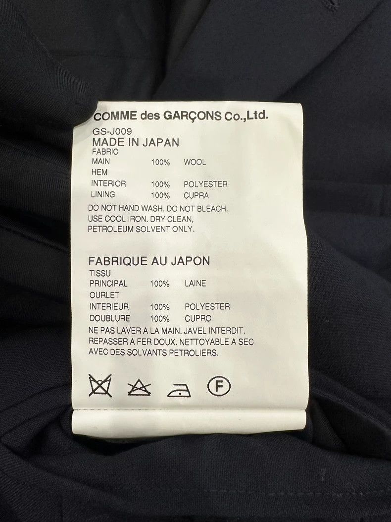 Comme des Garcons Comme Des Garcons Women's dark blue blazer with hollowed-o Size XS / US 0-2 / IT 36-38 - 8 Thumbnail