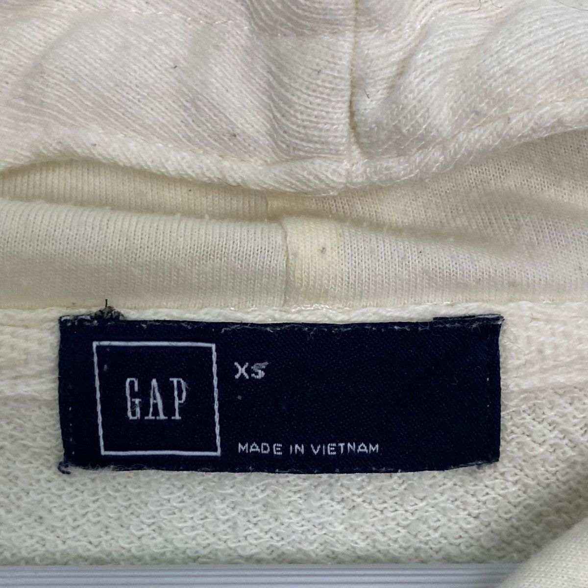 Vintage Vintage Gap Full Zip Hoodie White Pullover Jumper Size Xs Size US XS / EU 42 / 0 - 6 Thumbnail