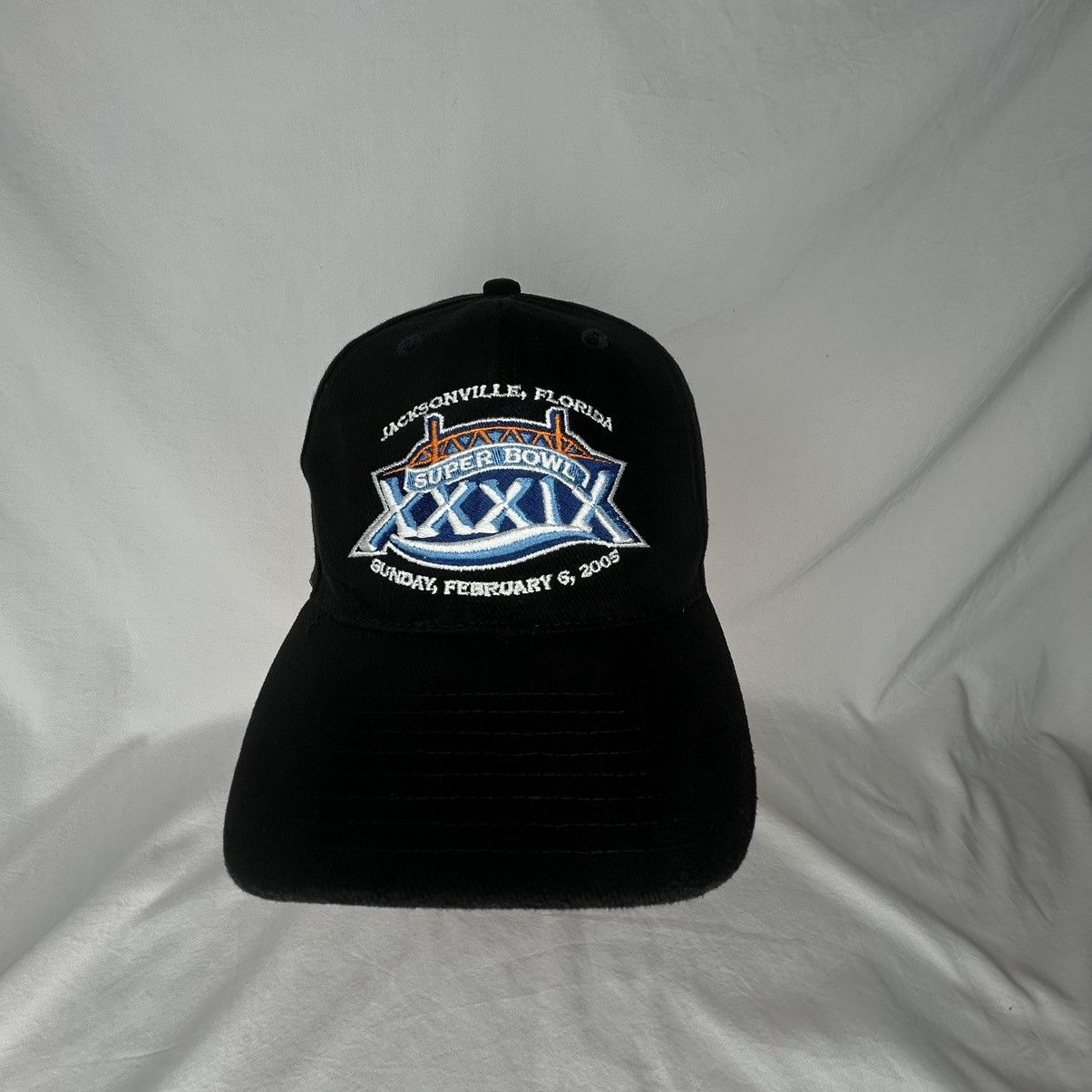 NFL 2005 Super Bowl XXXIX Jacksonville Florida Strapback Hat Size ONE SIZE - 1 Thumbnail
