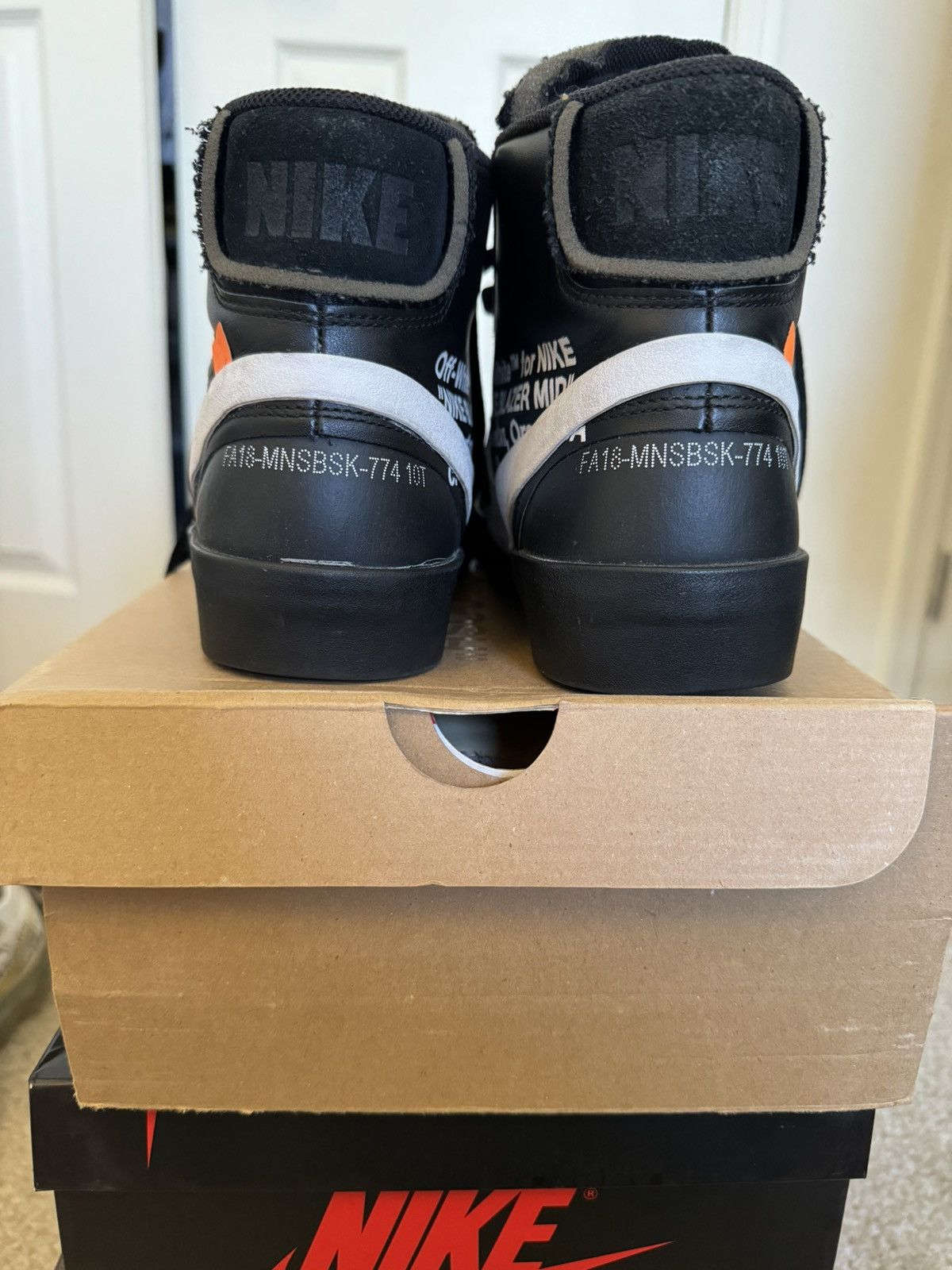Nike × Off-White Nike Blazer Mid - Off-White Grim Reaper Size US 10.5 / EU 43-44 - 6 Thumbnail