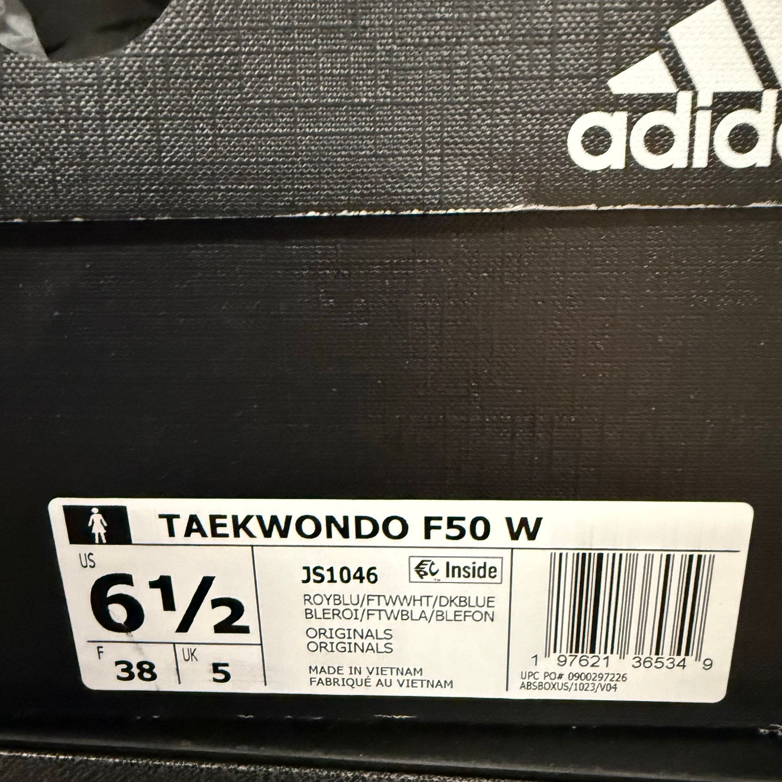 Adidas ADIDAS WOMEN'S 6.5 F50 TAEKWONDO BLUE WHITE PATENT LEATHER Size US 6.5 / IT 36.5 - 7 Thumbnail