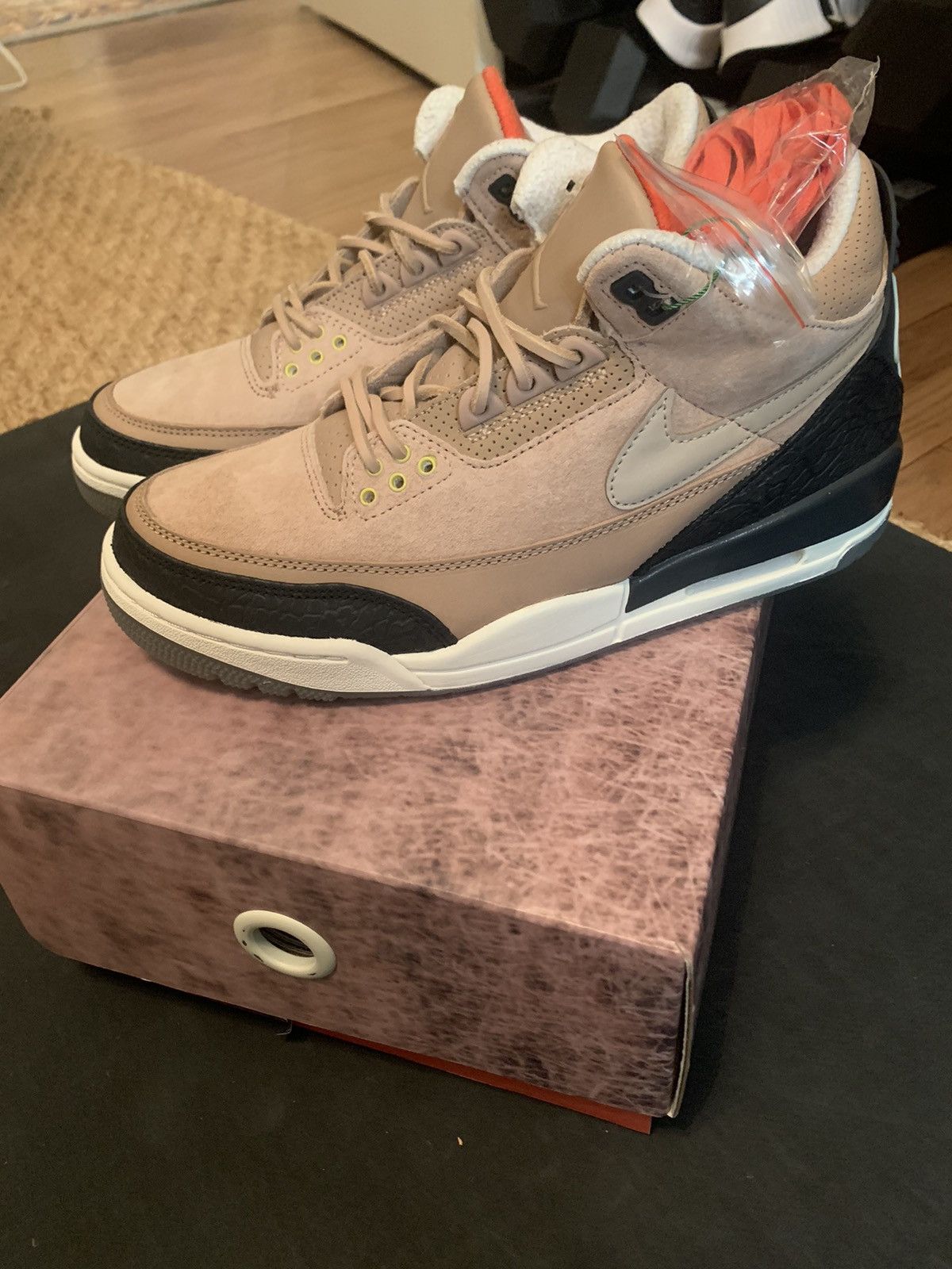 image of Jordan Brand 3 Jth Bio Beige Size 8 Shoes in Brown, Men's