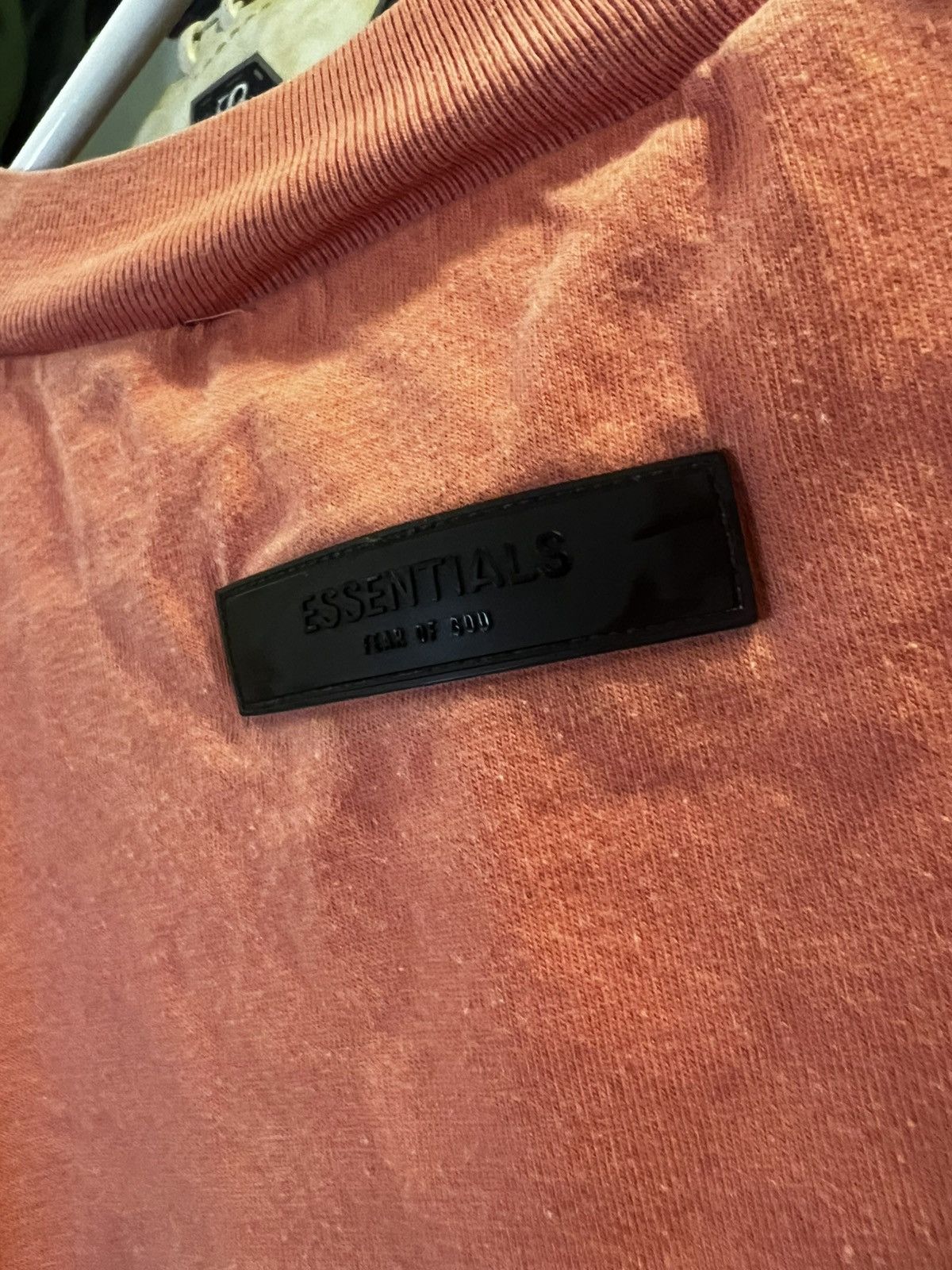 Essentials × Fear of God Fear of God Essentials FOG Coral Pink Logo Tee Size US M / EU 48-50 / 2 - 5 Thumbnail