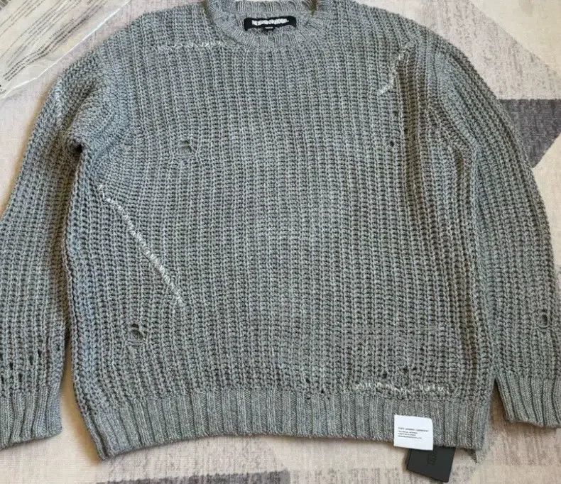Neighborhood Neighborhood Distressed Knit Sweater Size US M / EU 48-50 / 2 - 2 Thumbnail