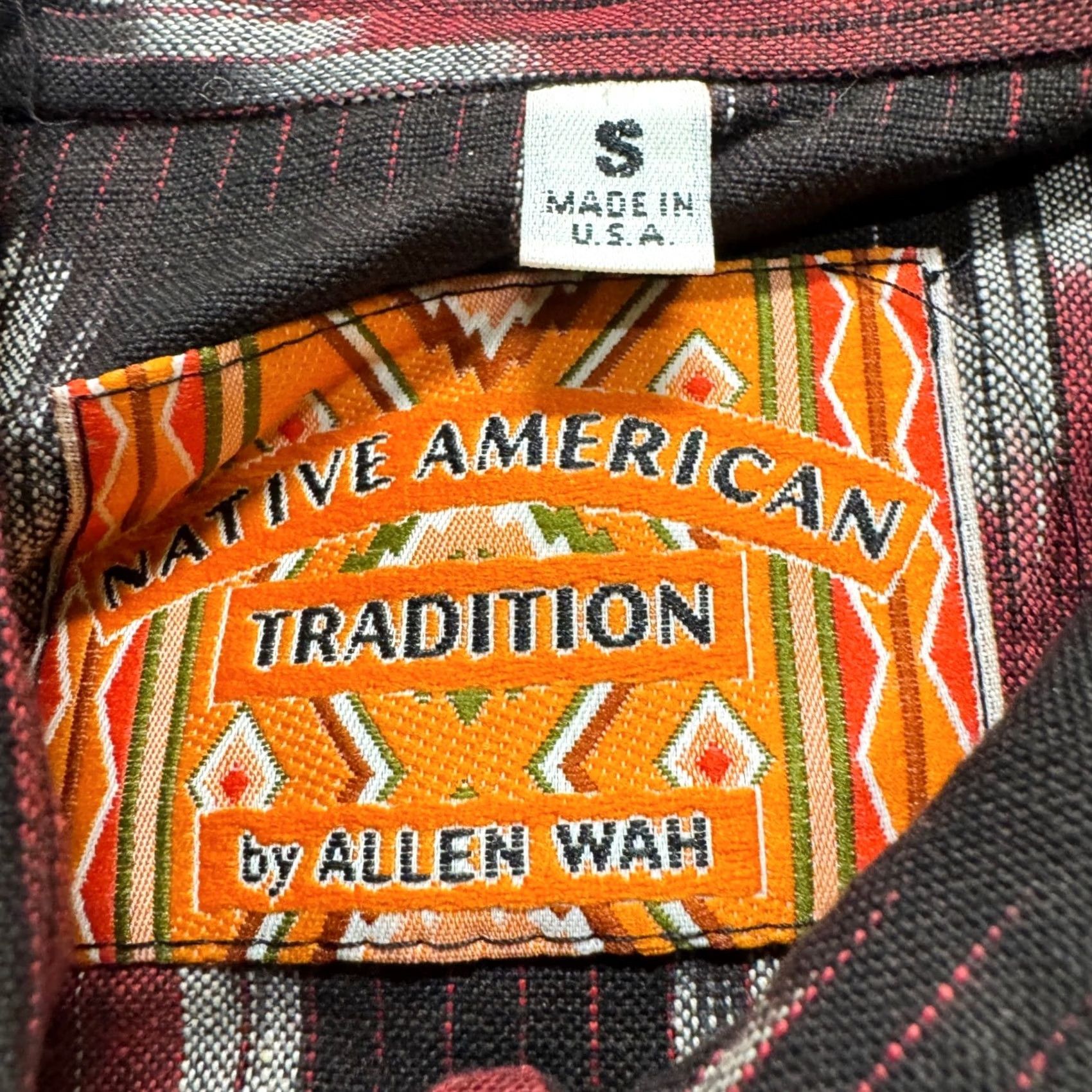 Vintage VINTAGE Shirt Mens S Western Button Up Aztec USA Made 90s Long-sleeve Distressed fade flaws Size US S / EU 44-46 / 1 - 3 Thumbnail