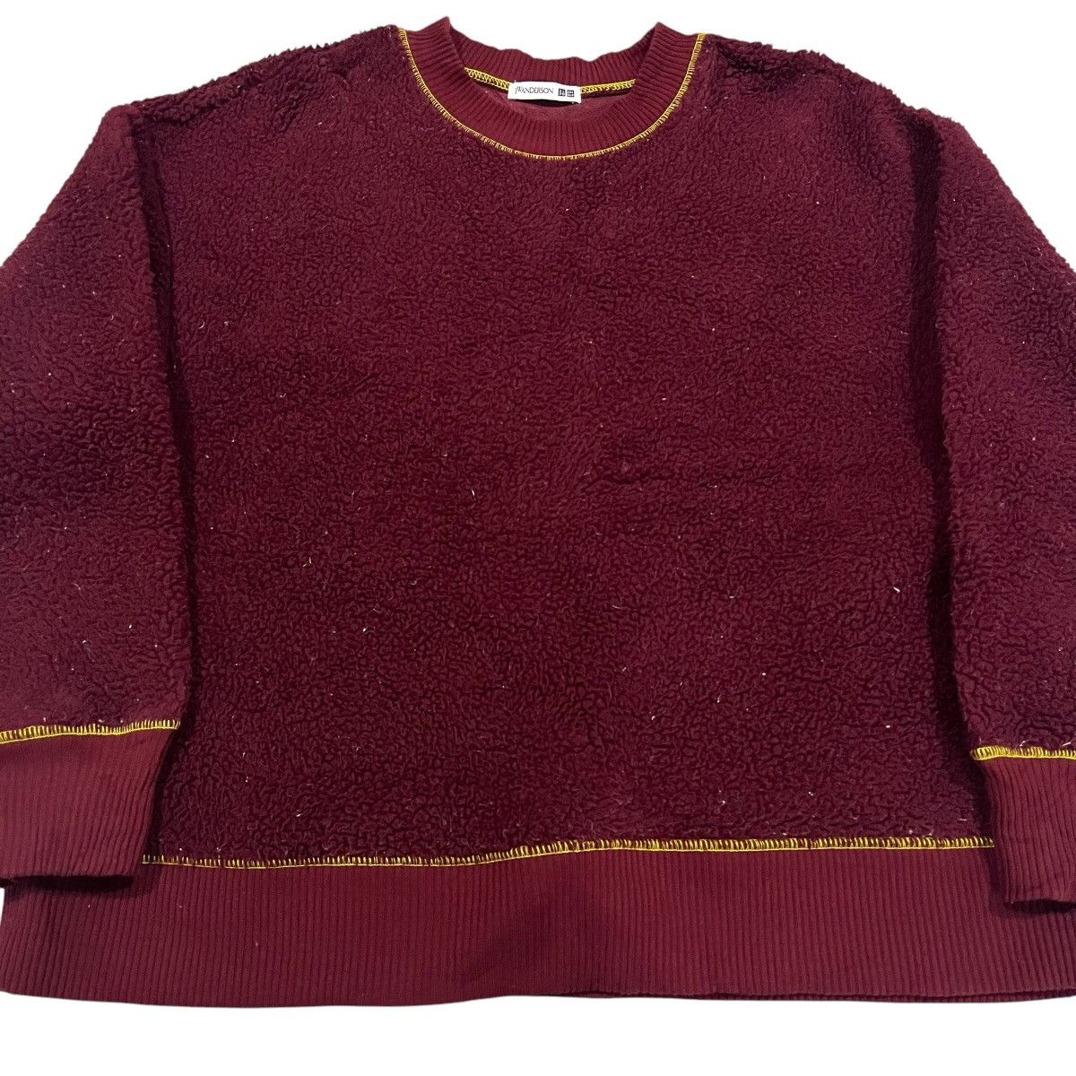 Japanese Brand UNIQLO X JW ANDERSON DEEP PILE FLEECE SWEATSHIRT Size US XL / EU 56 / 4 - 3 Thumbnail