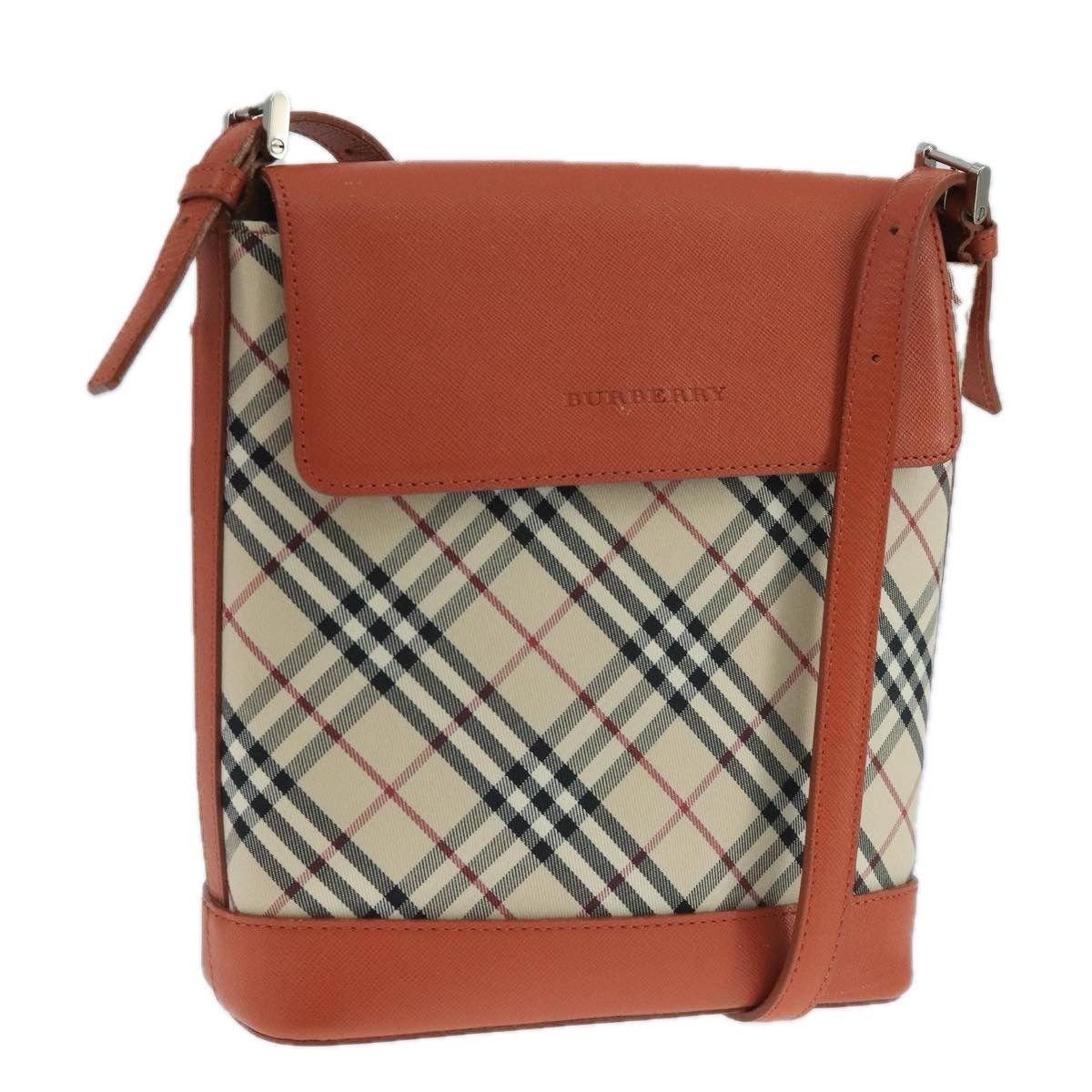 Burberry Nova Check Beige Canvas Shoulder Bag (Pre-Owned) Size ONE SIZE - 1 Thumbnail