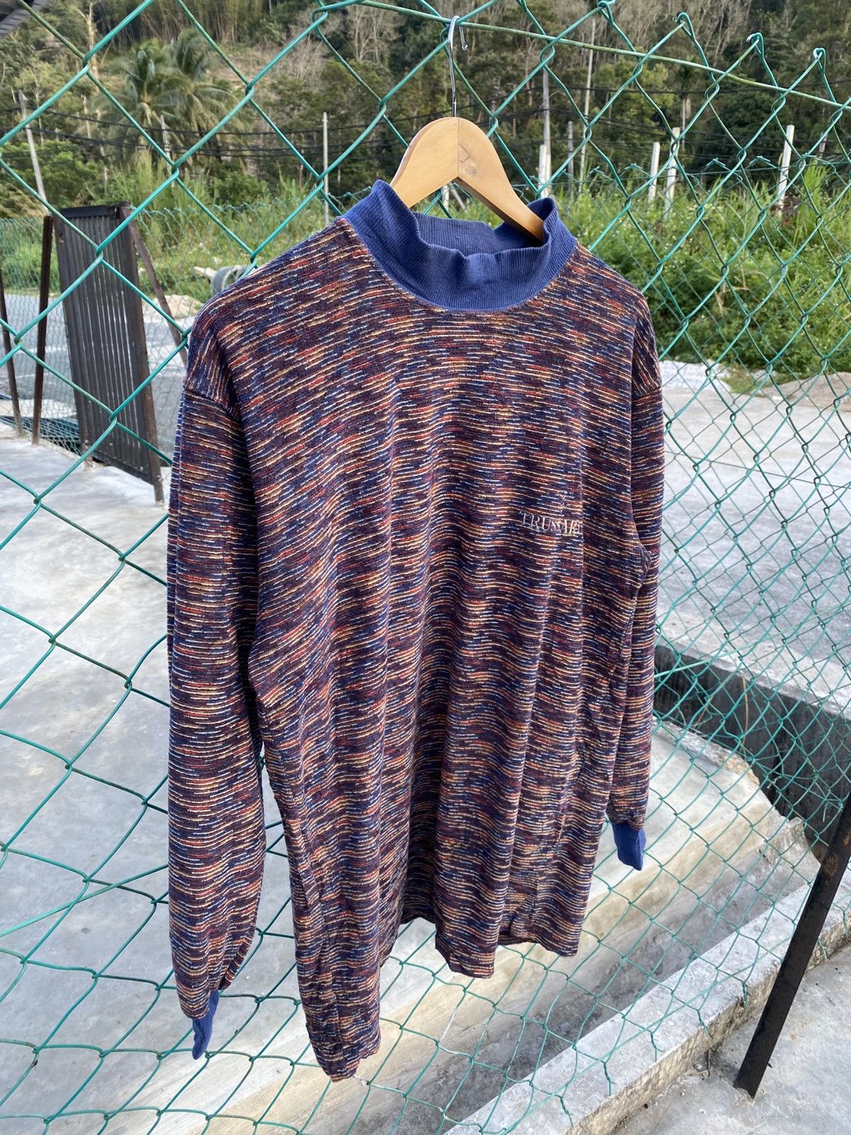 Trussardi × Vintage Vintage trussardi mockneck long sleeve Size US M / EU 48-50 / 2 - 4 Thumbnail