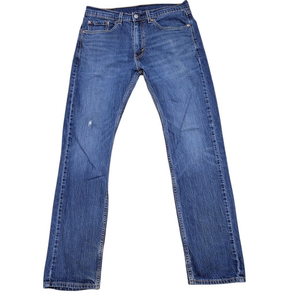 Levi's Levi's Jeans 505 Straight Leg Medium Wash Blue 32/32 Men's Size US 32 / EU 48 - 4 Thumbnail