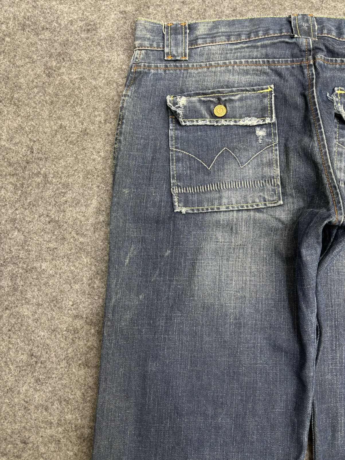 Japanese Brand 💥Patchwork💥Sick 90s Japan Rags Patchwork Recons Denim F470 Size US 36 / EU 52 - 12 Thumbnail