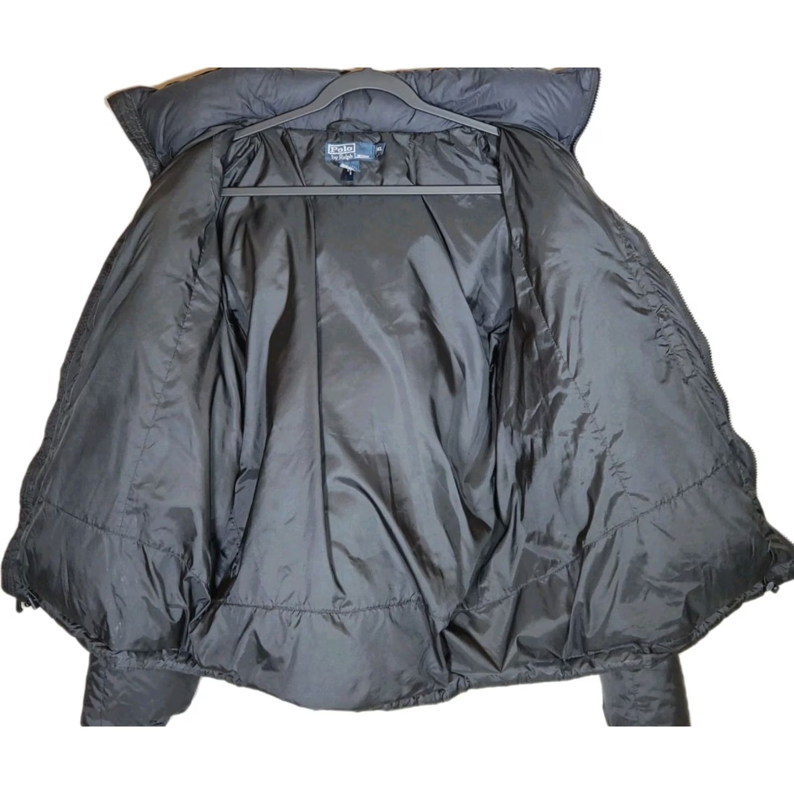 Polo Ralph Lauren VINTAGE Polo Ralph Lauren Quilted Down Bubble Puffer Jacket Black Stow Hood Men's XL Size US XL / EU 56 / 4 - 3 Thumbnail