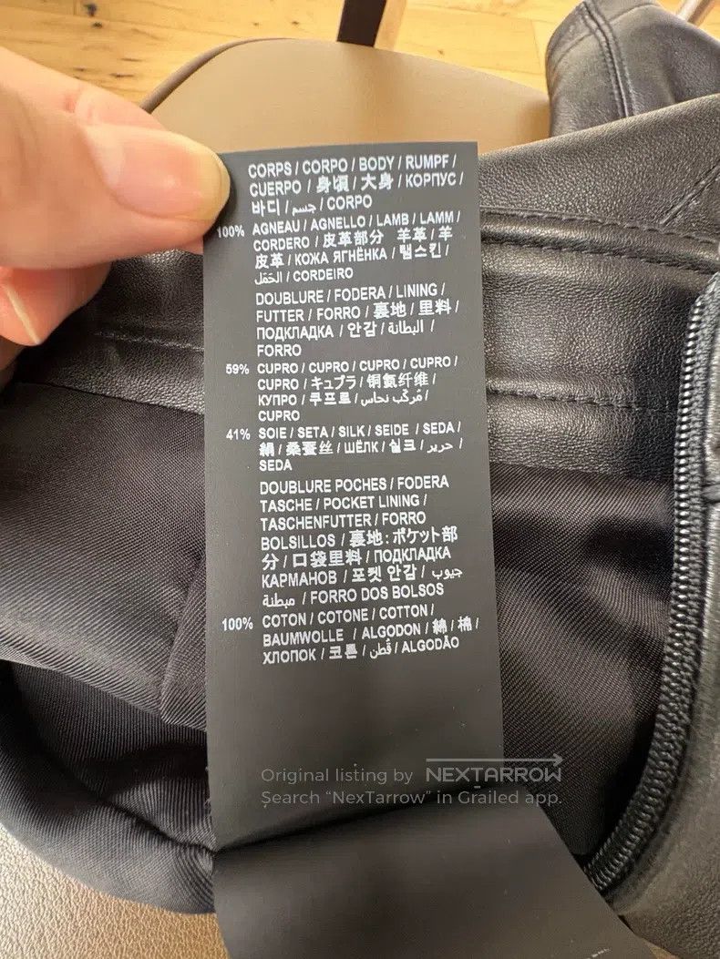 Saint Laurent Paris Saint Laurent Paris size F36 Black 100% Lambskin Side Pocke Size 35" - 8 Thumbnail