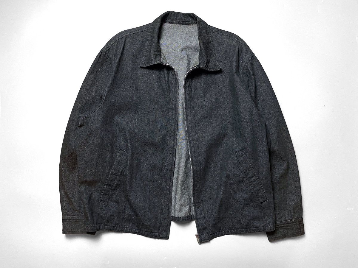Yohji Yamamoto Yohji Yamamoto Blouson Jacket Denim Black Size US L / EU 52-54 / 3 - 1 Thumbnail