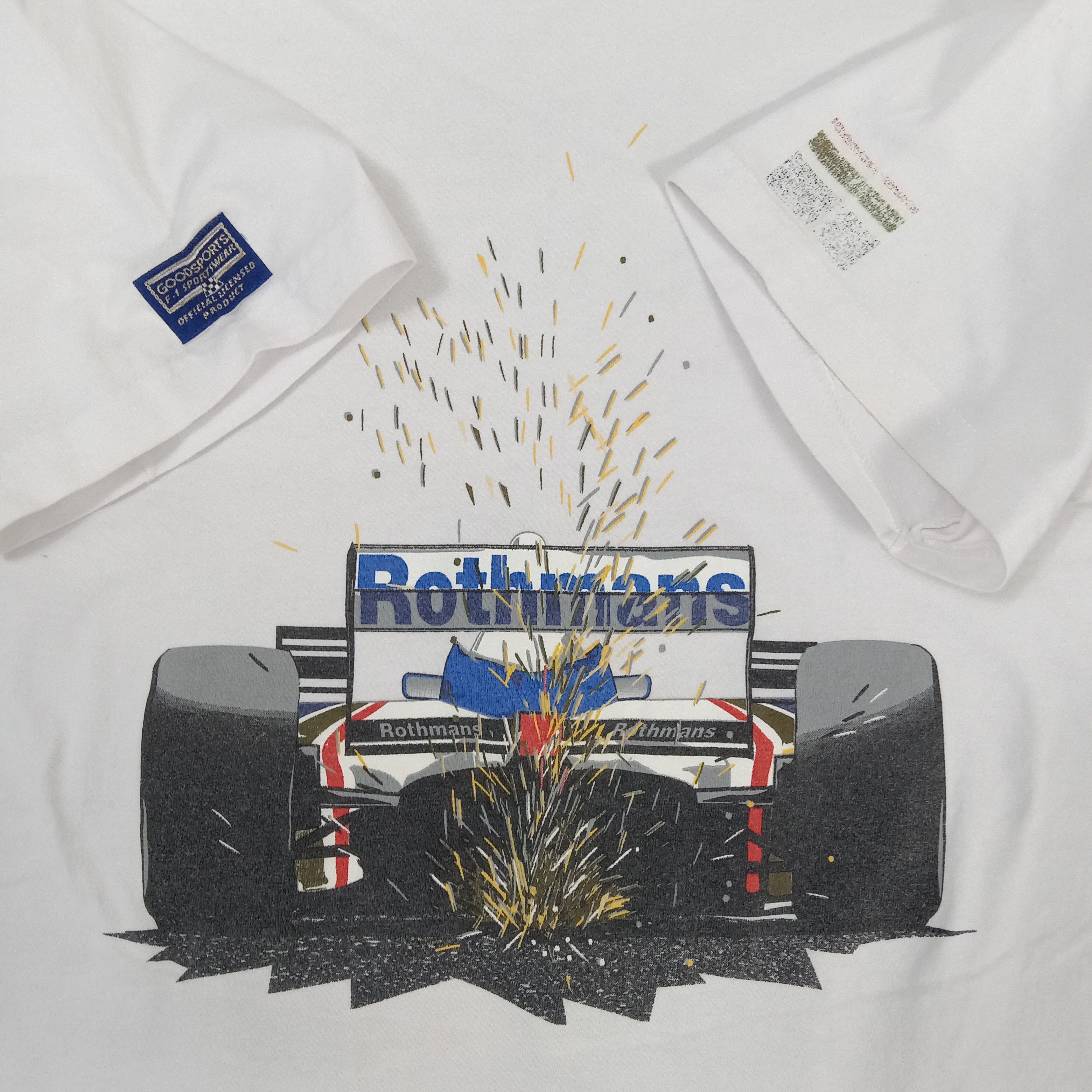 Vintage Rothmans Williams Renault Formula One Racing Tshirt Size US M / EU 48-50 / 2 - 6 Thumbnail