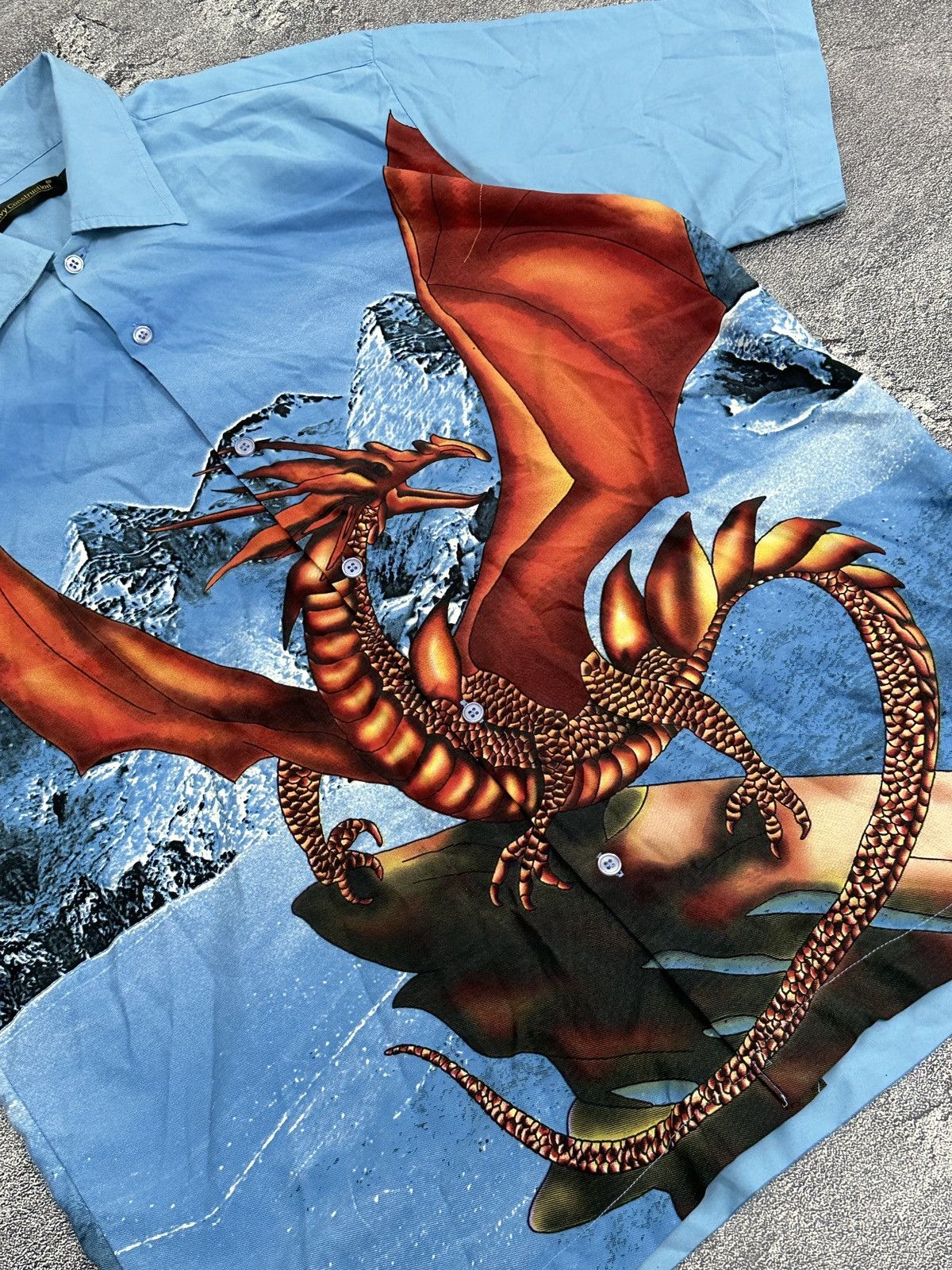 Vintage Vintage Overprint Dragon Winter Mountain Shirt Y2k Size US L / EU 52-54 / 3 - 5 Thumbnail