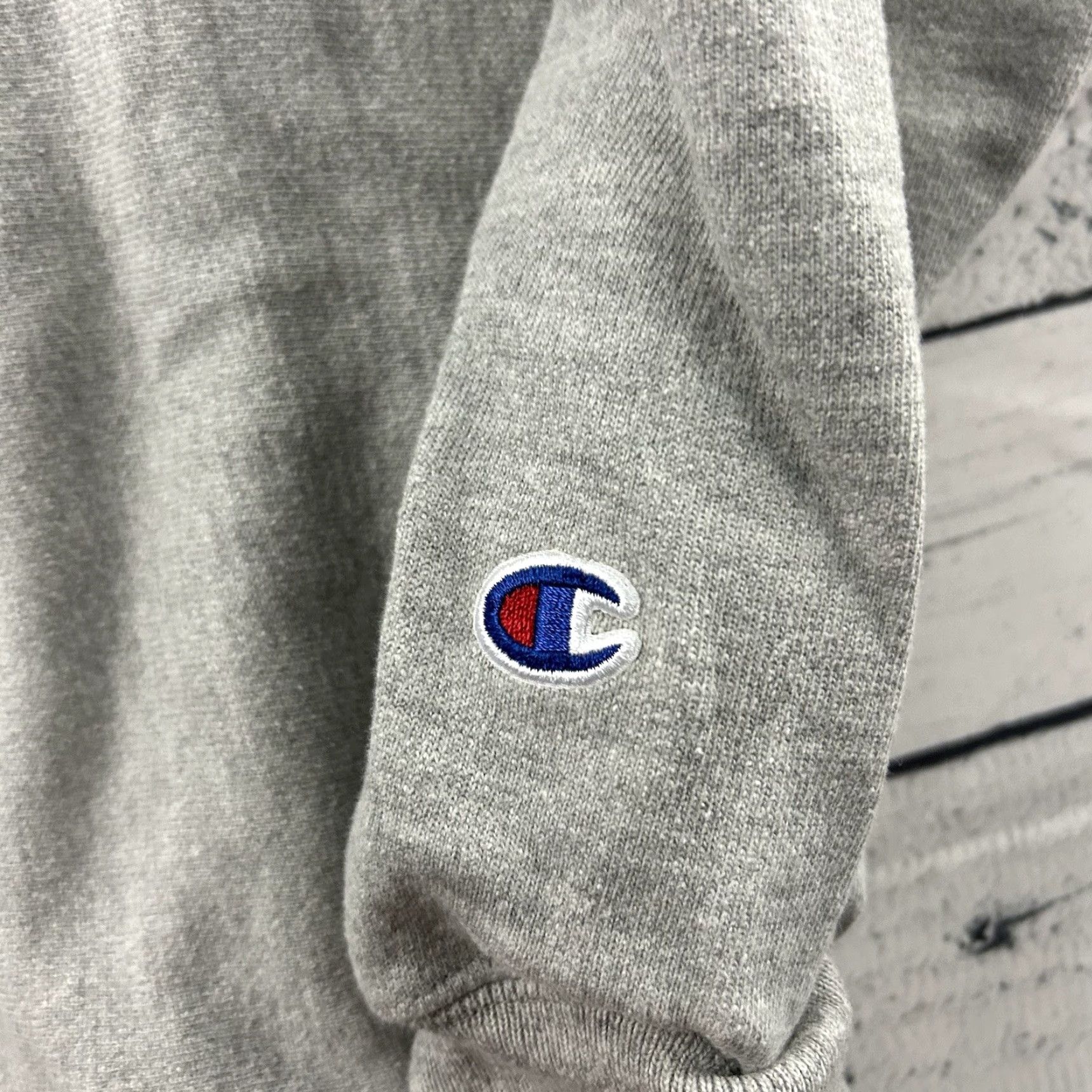 Champion Champion Reverse Weave Ribbon Crewneck Pullover Sweatshirt Men's M Gray Size US M / EU 48-50 / 2 - 3 Thumbnail