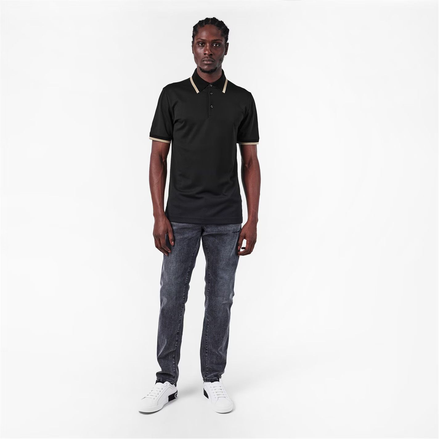 Dolce & Gabbana o1g2r1mq0426 Travel Short Sleeve Polo Shirt in Black Size US M / EU 48-50 / 2 - 6 Thumbnail