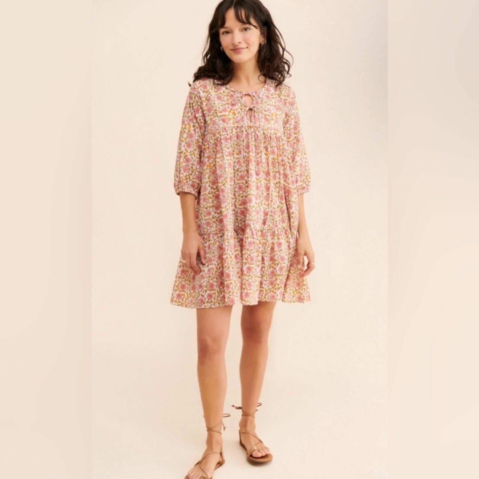Other Maelu Willow Mini Floral Pink and White Dress, Size M Size M / US 6-8 / IT 42-44 - 1 Thumbnail