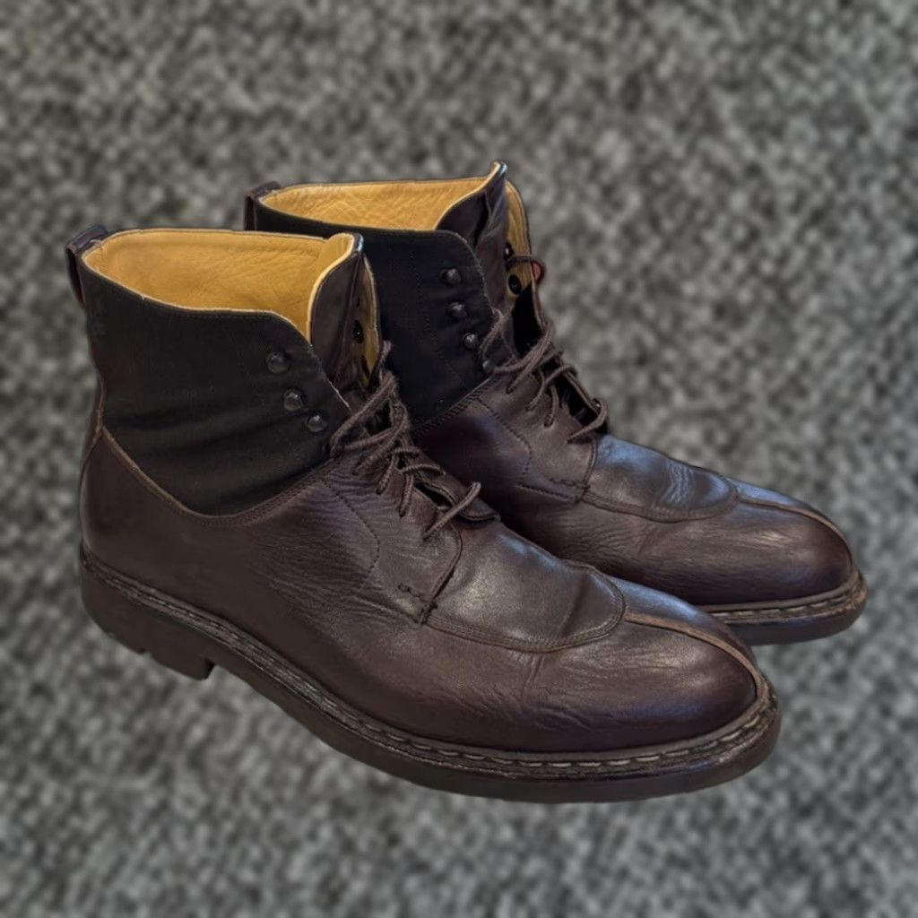 Heschung HESCHUNG GINKGO BOOT Leather Brown Derby Mens 10.5 D Rubber Sole Comfort Lace Up 9 Split Toe Size 43.5/US 10.5 - NYLON Shaft Size US 9 / EU 42 - 1 Thumbnail