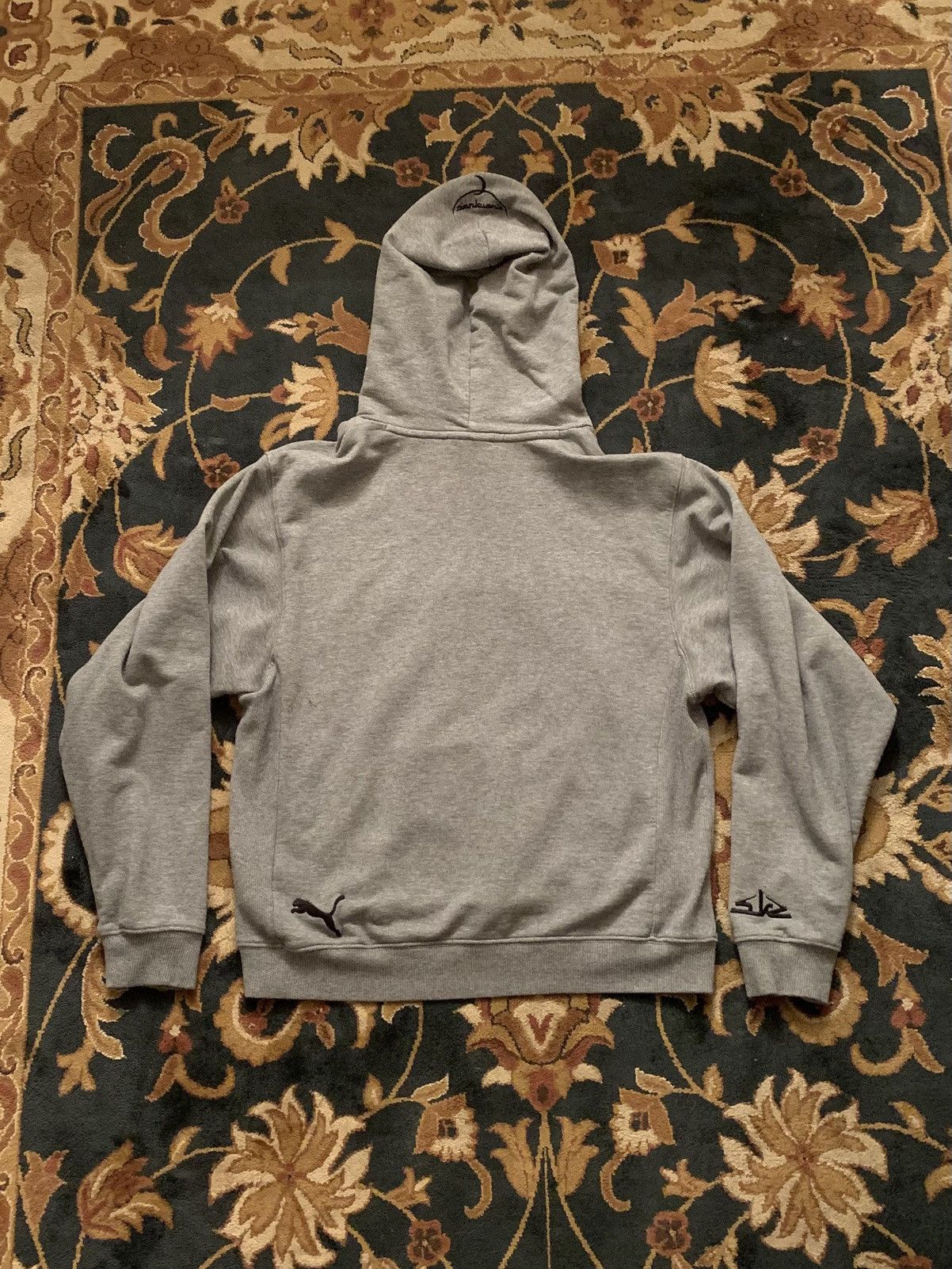 Puma Vintage Y2K Puma X Sankuanz Rubberized Logo Grey LS Hoodie Size US S / EU 44-46 / 1 - 2 Thumbnail