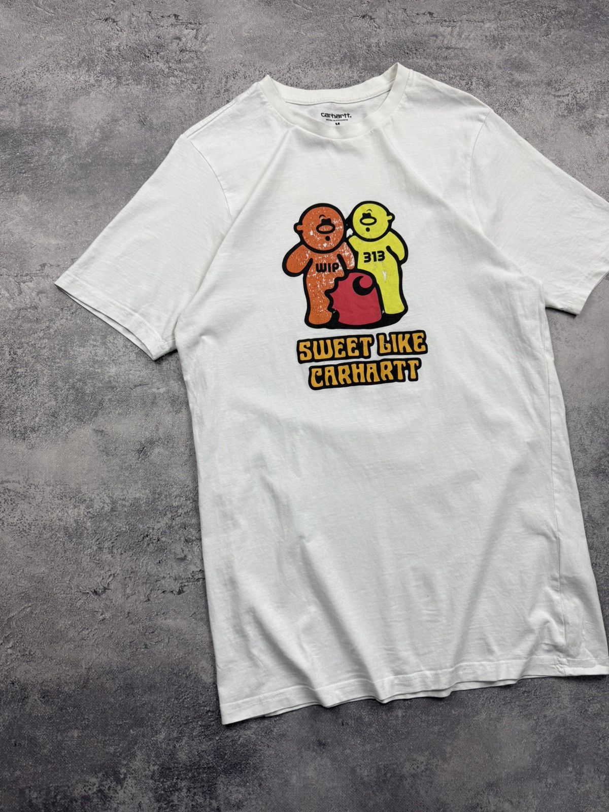 Carhartt Wip Carhartt WIP Big Logo T-Shirt White Tee Y2K Streetwear Skate Size US M / EU 48-50 / 2 - 6 Thumbnail