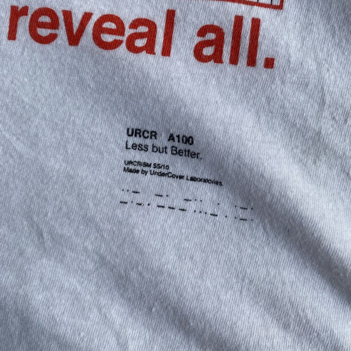 Undercover SS10 Less But Better T Shirt Size US S / EU 44-46 / 1 - 5 Thumbnail