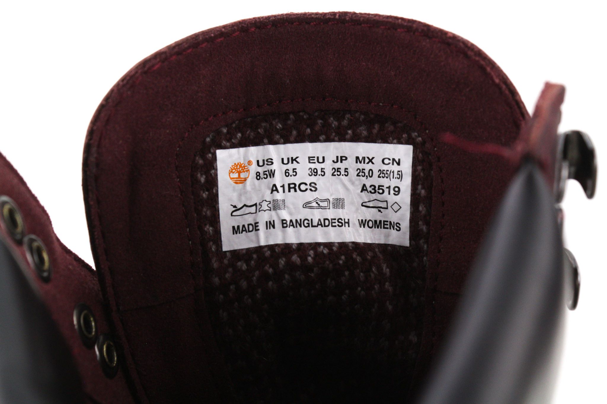 Timberland A1RCS-A3519 EU38.5/39.5 Purple Leather Boots Shoes 81133 Size US 7.5 / IT 37.5 - 8 Thumbnail