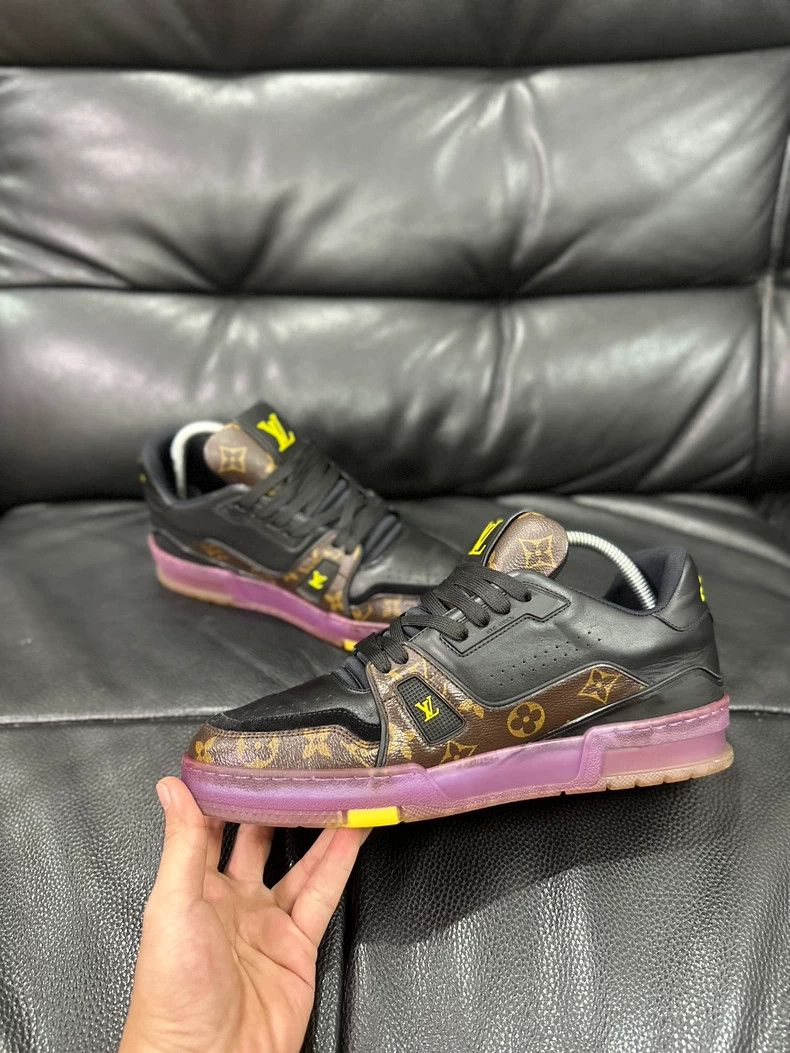 Louis Vuitton Louis Vuitton Trainer Casual Board Shoes Lakers Purple and Size US 8 / EU 41 - 5 Thumbnail