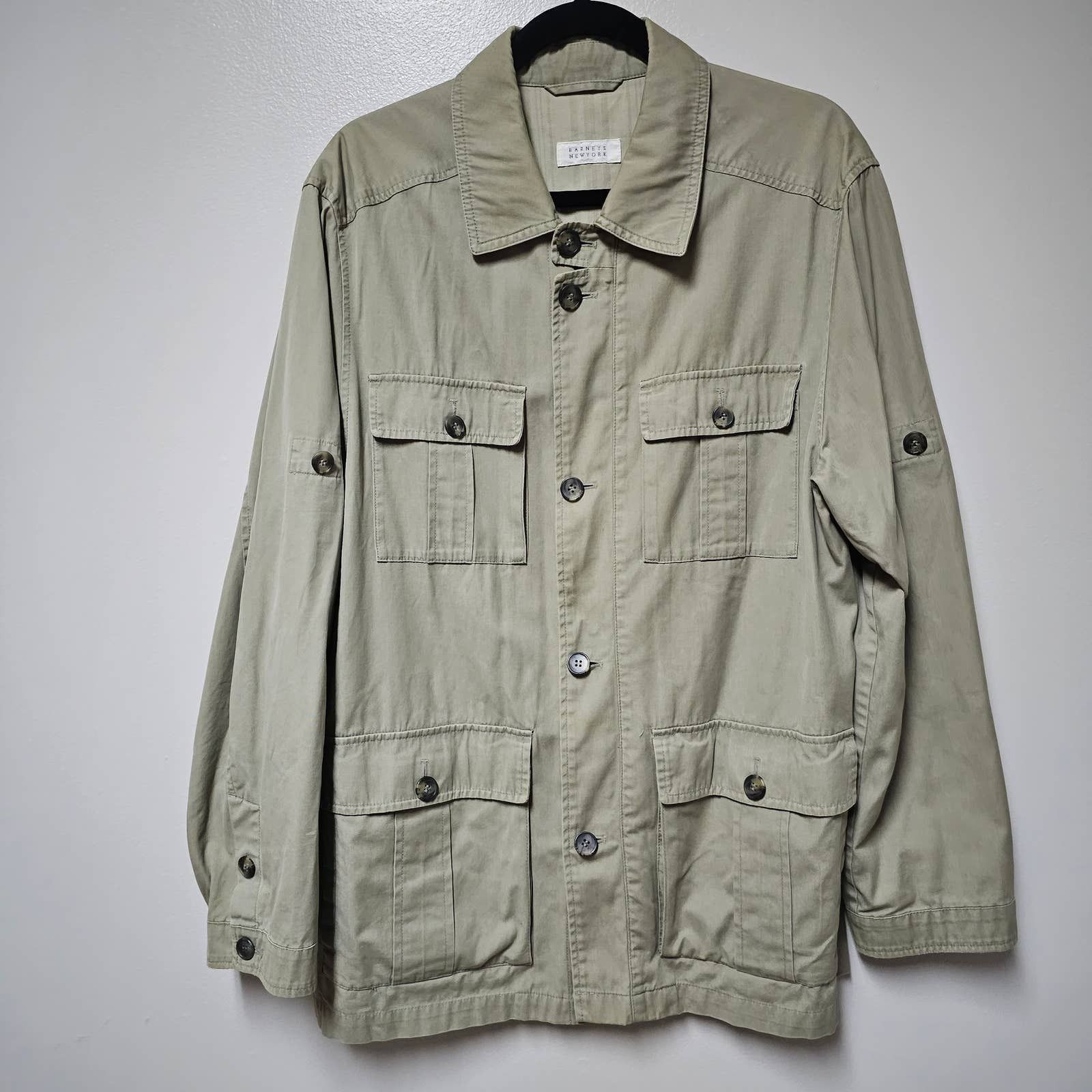 Barneys New York Barney's Men's Safari Tan Jacket Size Medium Size US M / EU 48-50 / 2 - 1 Thumbnail