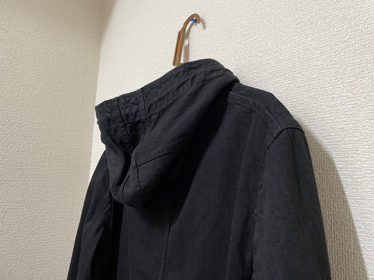 Yohji Yamamoto Yohji Yamamoto Pour Homme 2020SS Black Denim Hooded Jacket Size US L / EU 52-54 / 3 - 4 Thumbnail