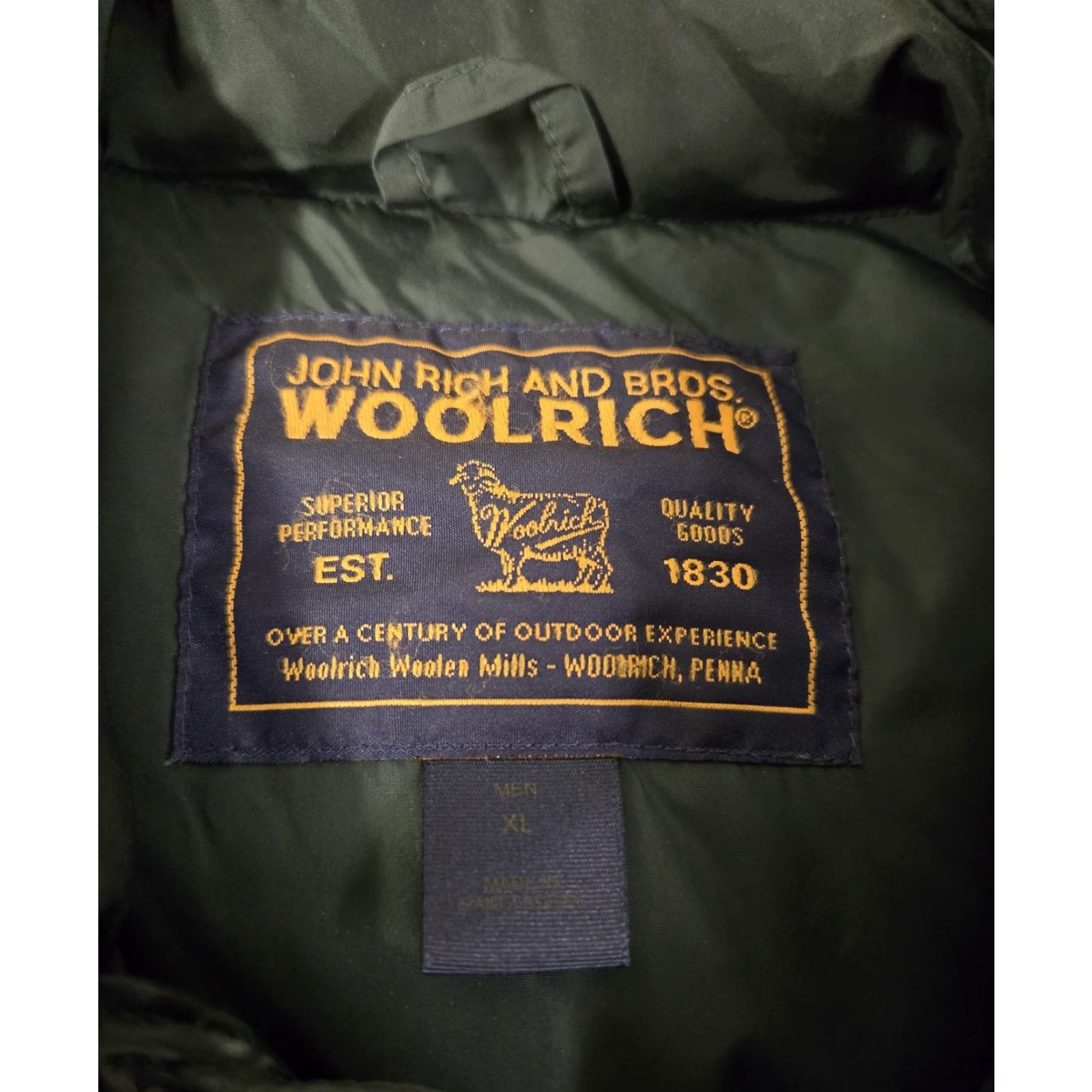 Vintage VINTAGE Woolrich Vest Mens XL Green Quilted Puffer Insulated Zip Front Stand Collar Size US XL / EU 56 / 4 - 4 Thumbnail