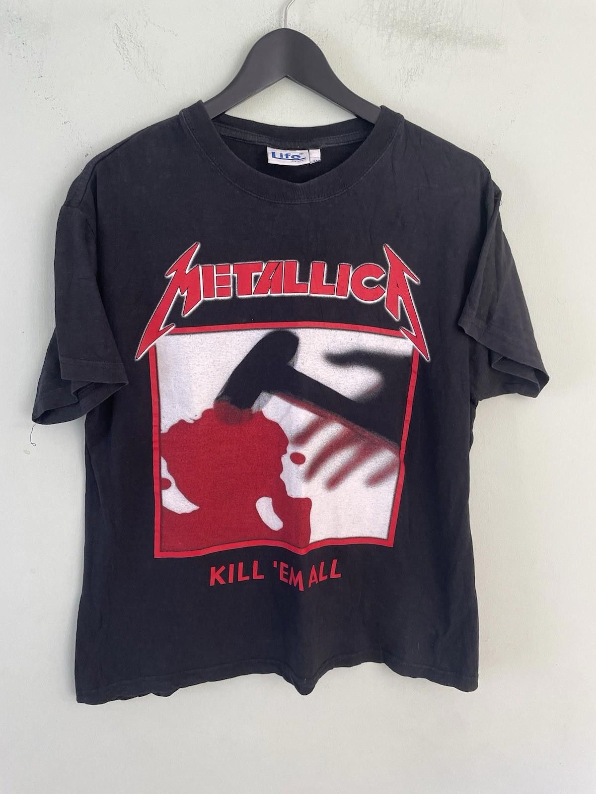 Maison Margiela Vintage 90s Metallica Kill ‘Em All 90s Bootleg T Shirt Size US M / EU 48-50 / 2 - 1 Thumbnail