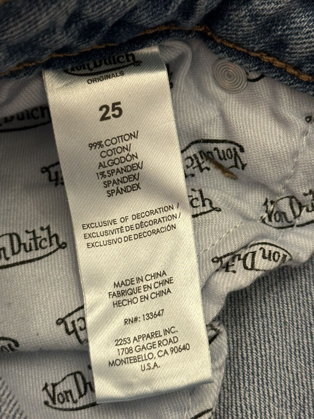 Von Dutch Von Dutch Jeans Size 25" / US 0 / IT 36 - 9 Thumbnail