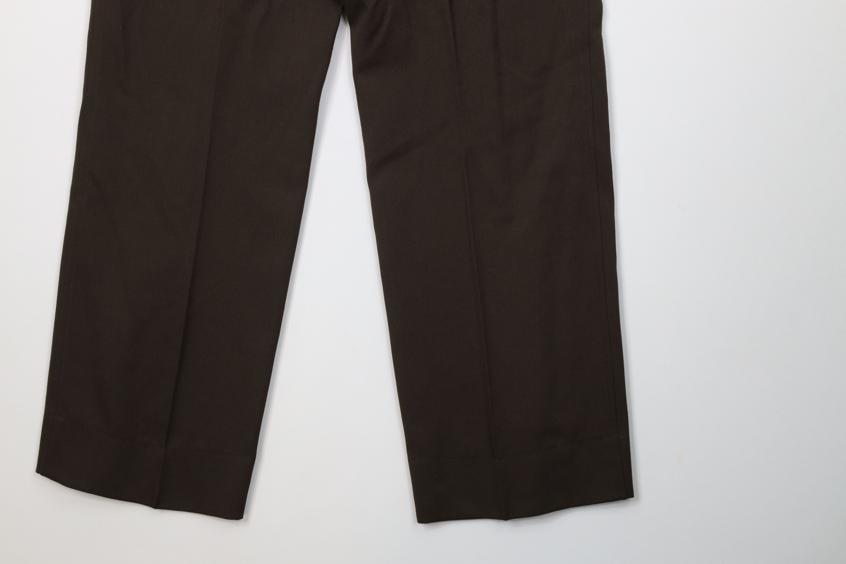 Vintage Vintage 60s 70s Streetwear Flared Wide Leg Chino Pants Brown Size US 32 / EU 48 - 12 Thumbnail