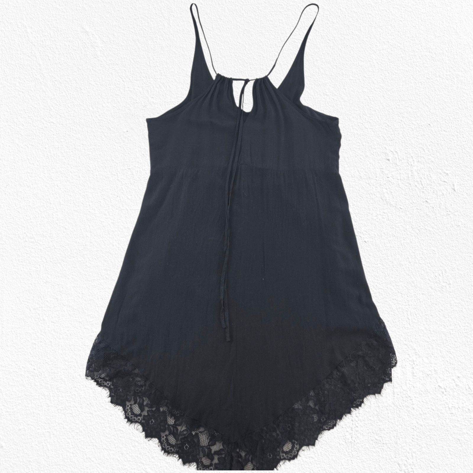 Free People Free People Black Lace Slip Nightgown Chemise Size Medium Size M / US 6-8 / IT 42-44 - 12 Thumbnail