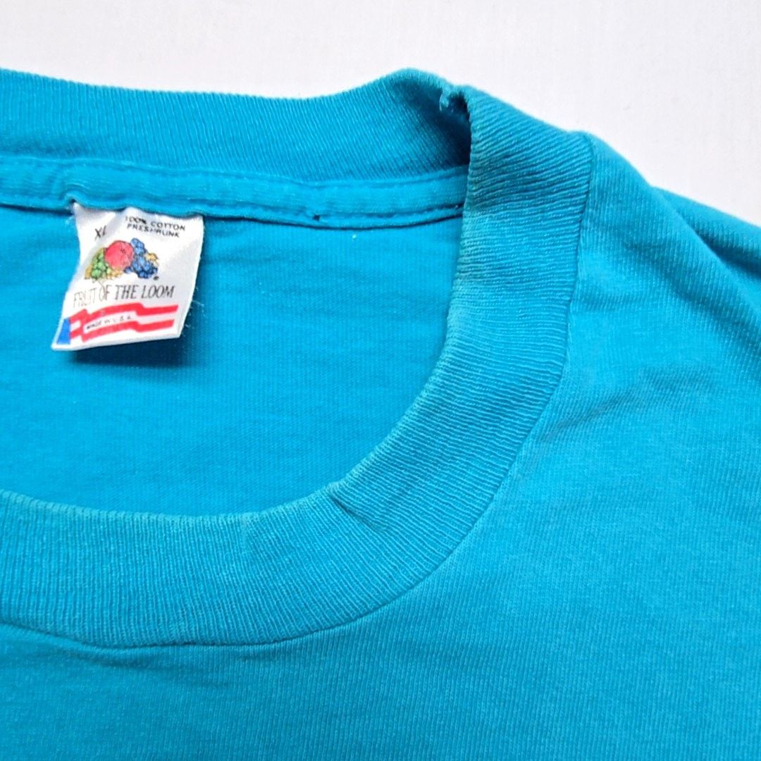 Fruit Of The Loom Vintage Young Not Shirt Graphic Tee Blue 90s XL USA Made Size US XL / EU 56 / 4 - 8 Thumbnail