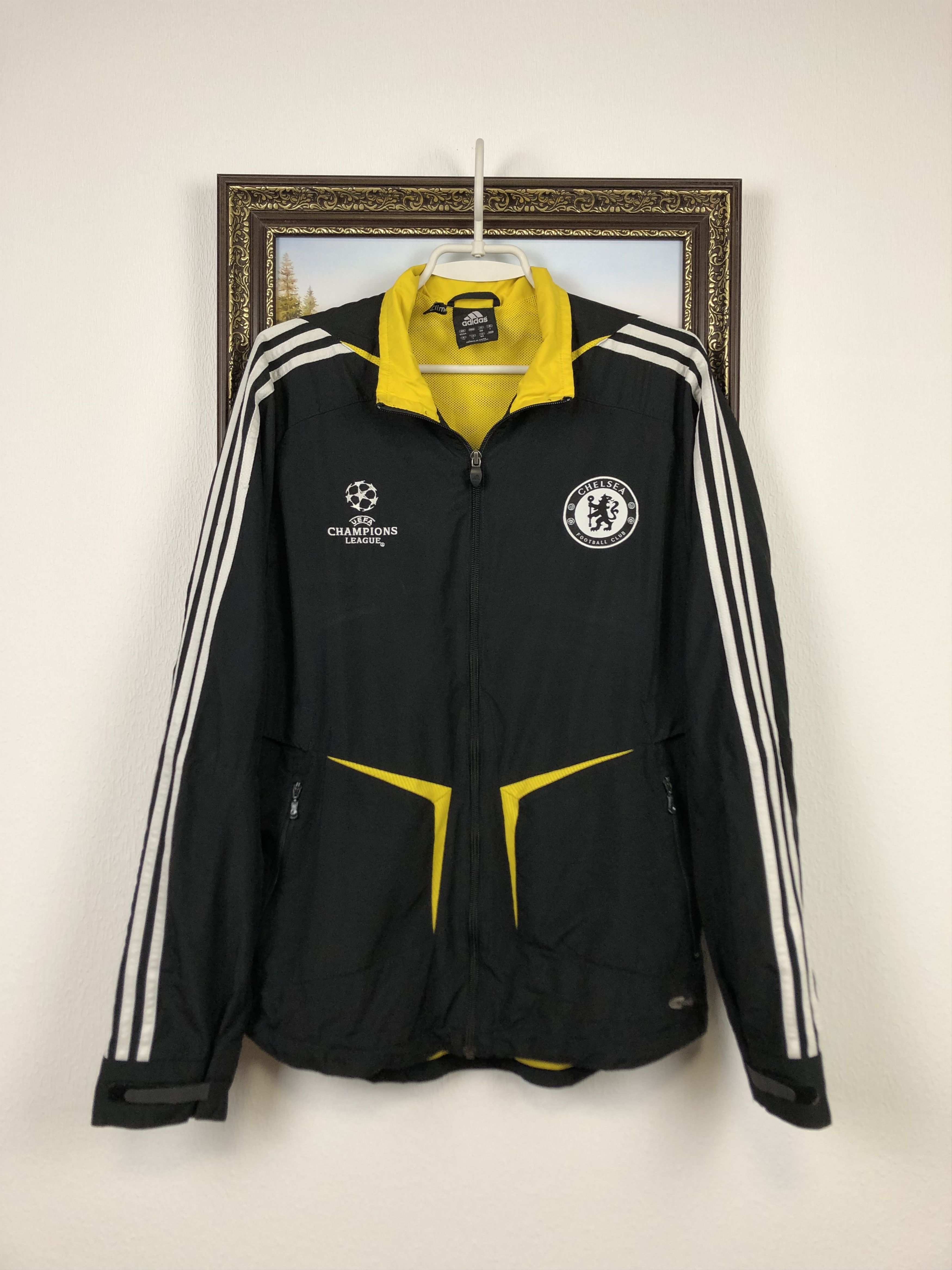 Adidas Vintage Adidas Chelsea Football Jacket Soccer Track Top Rare Size US L / EU 52-54 / 3 - 1 Thumbnail