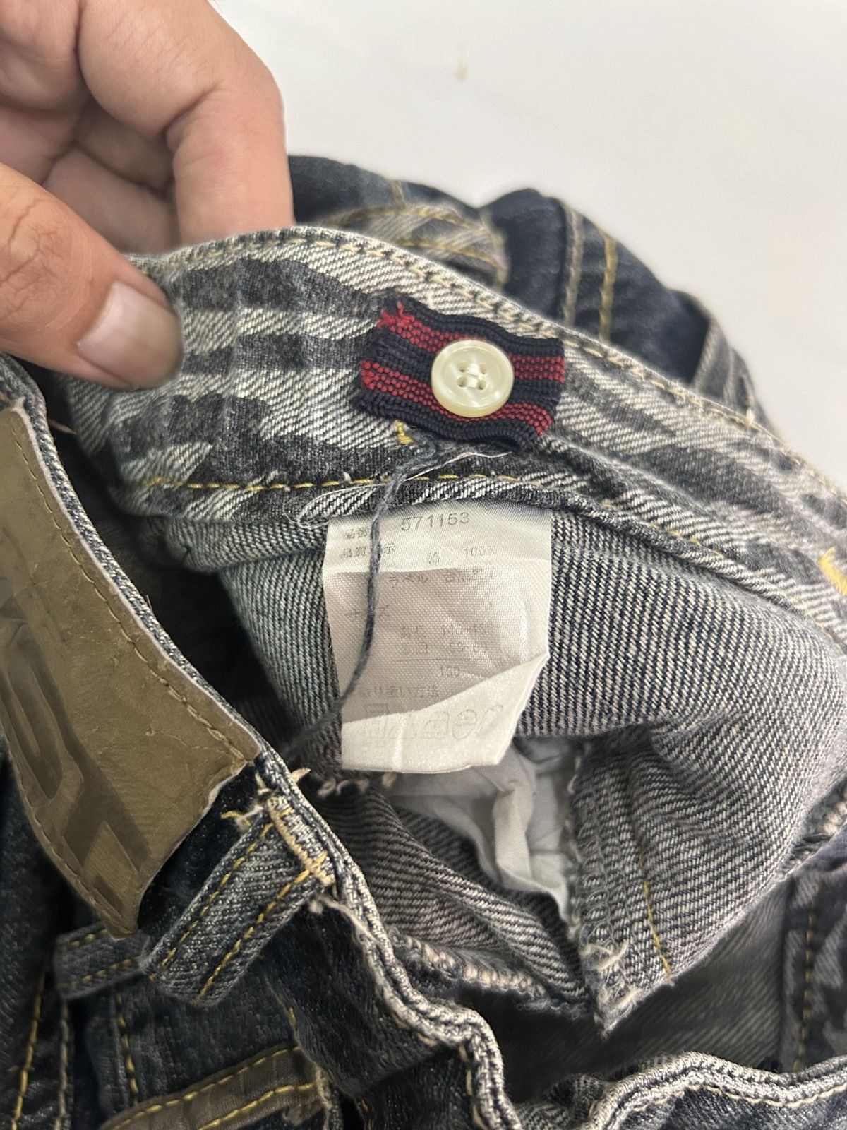 Japanese Brand × Vintage 💥Vintage Japanese Denim Distressed Punk Style Jeans Size US 28 / EU 44 - 20 Thumbnail