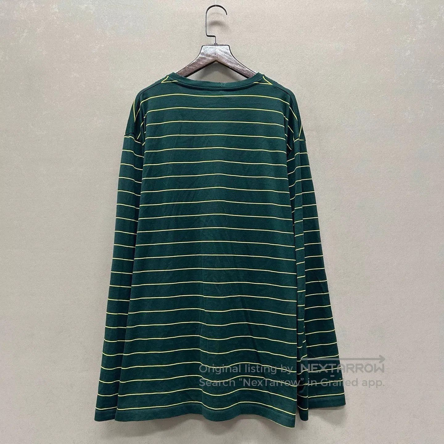 Miu Miu Green Striped Long-Sleeve Shirt with Chest Pocket. Size US M / EU 48-50 / 2 - 2 Thumbnail