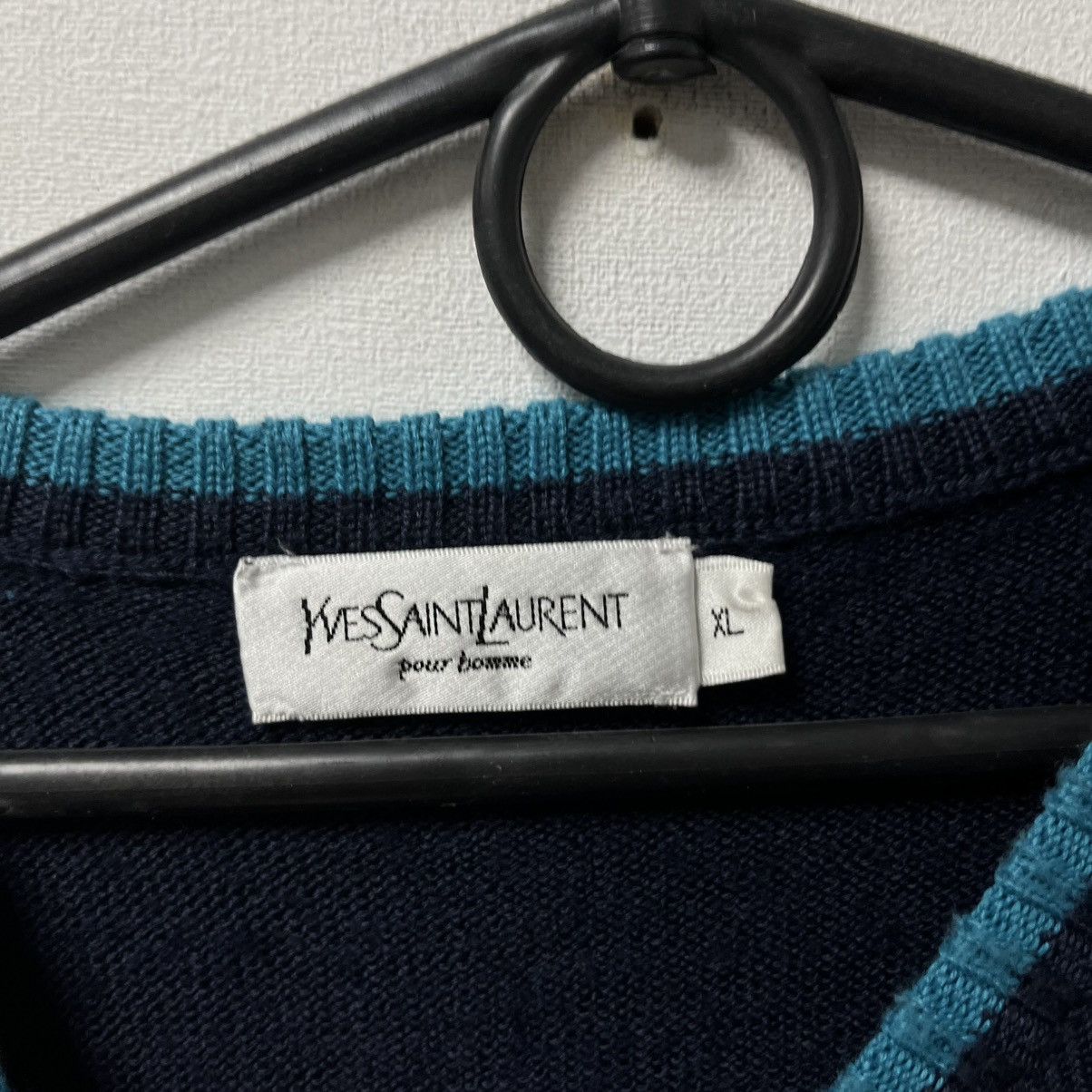 Yves Saint Laurent Yves Saint Lauren Knit Sweater Big Logo Baggy Long Sleeve Size US XL / EU 56 / 4 - 7 Thumbnail