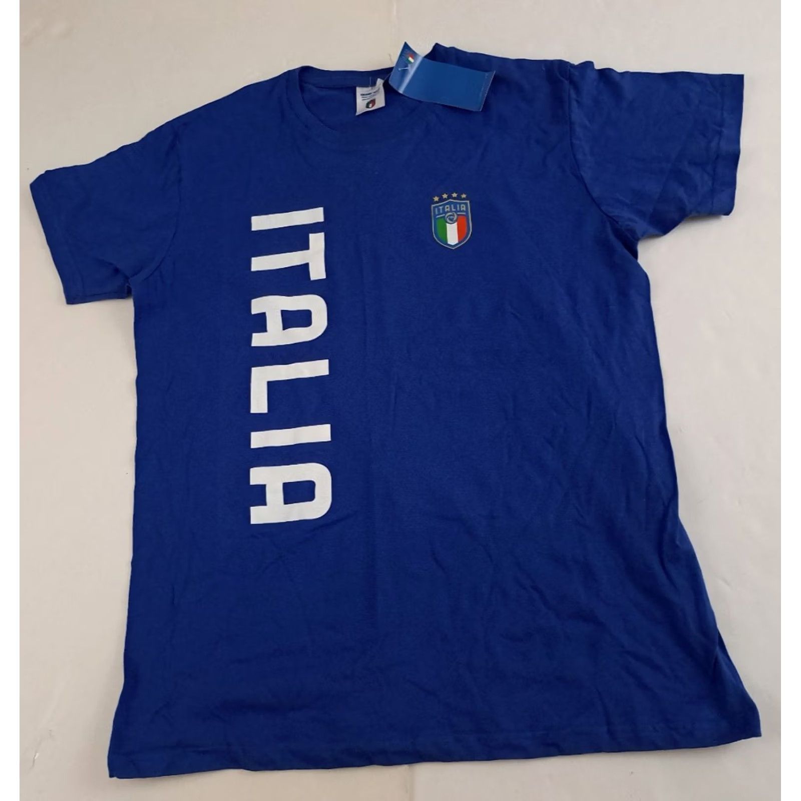 Vintage VINTAGE Italia Soccer blue printed NWT T-Shirt L Giemme Torino Unisex Adults Size L Crew Neck Short Sleeve Cotton Soccer Size US L / EU 52-54 / 3 - 2 Thumbnail