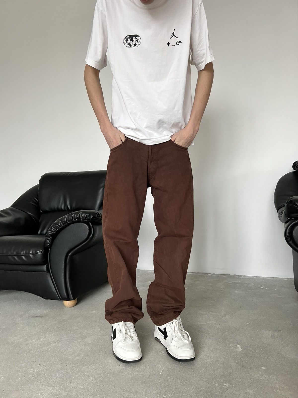 Levi's × Levi's Vintage Clothing × Vintage Crazy y2k Vintage Levi’s brown jeans buggy fit Size US 34 / EU 50 - 11 Thumbnail