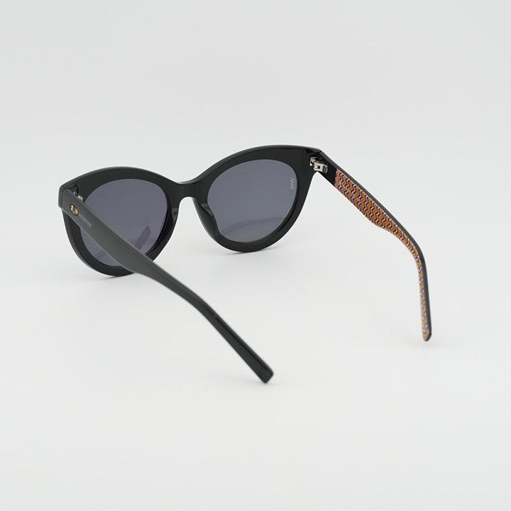 Missoni Missoni MMI 0090/S 0807 IR Sunglasses Black Cat Eye Frame Size ONE SIZE - 3 Thumbnail