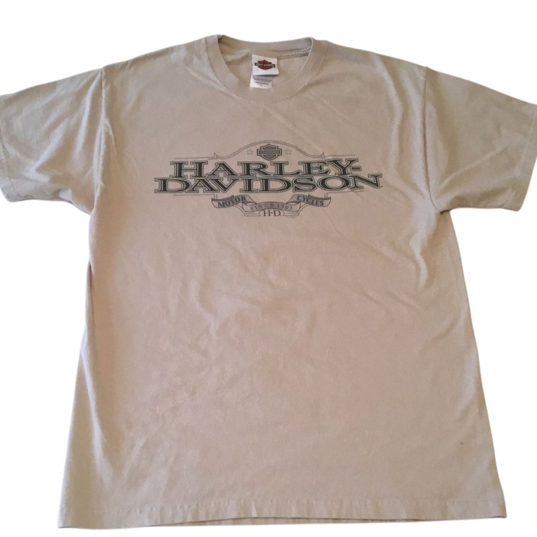 Harley Davidson Harley Davidson T-Shirt Chicago Illinois Tan Size Large Size US L / EU 52-54 / 3 - 1 Thumbnail