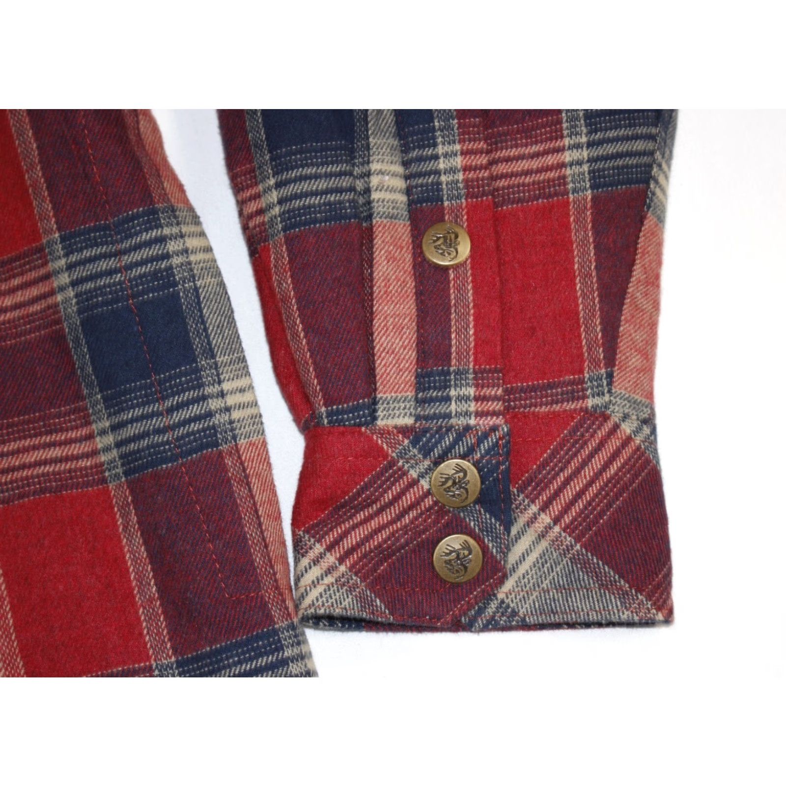 Vintage Legendary Whitetails Shirt Mens S Thermal Lined Flannel Jacket Shacket Plaid Red Size US S / EU 44-46 / 1 - 2 Thumbnail