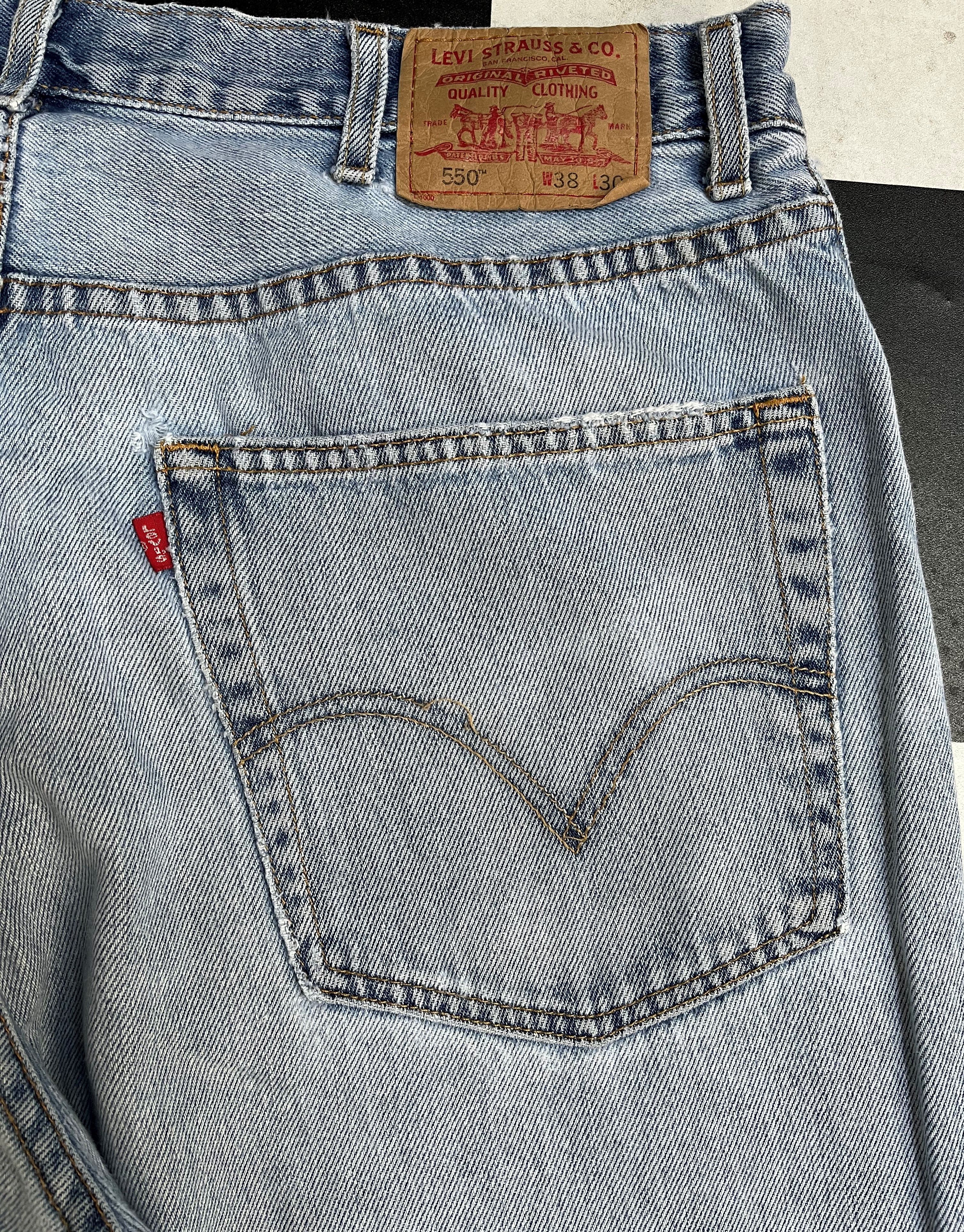 Levi's Vintage Levis 550 Relaxed Fit Jeans - L187 Size US 37 - 9 Thumbnail