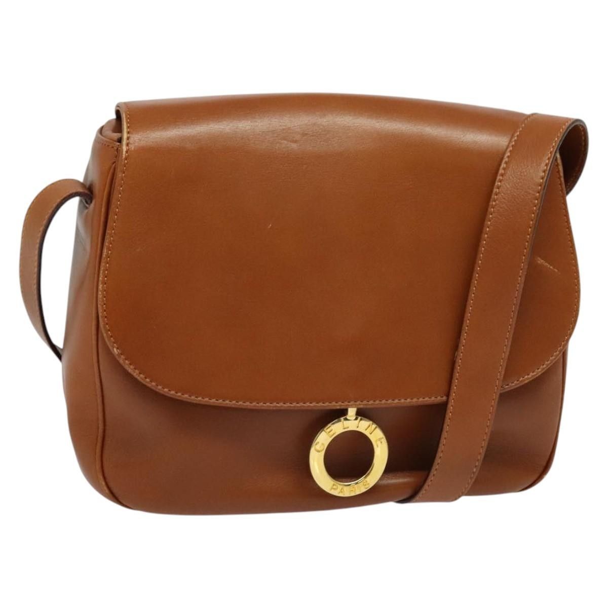 Celine Celine Vintage Circle Logo Crossbody Bag Leather Size ONE SIZE - 1 Thumbnail
