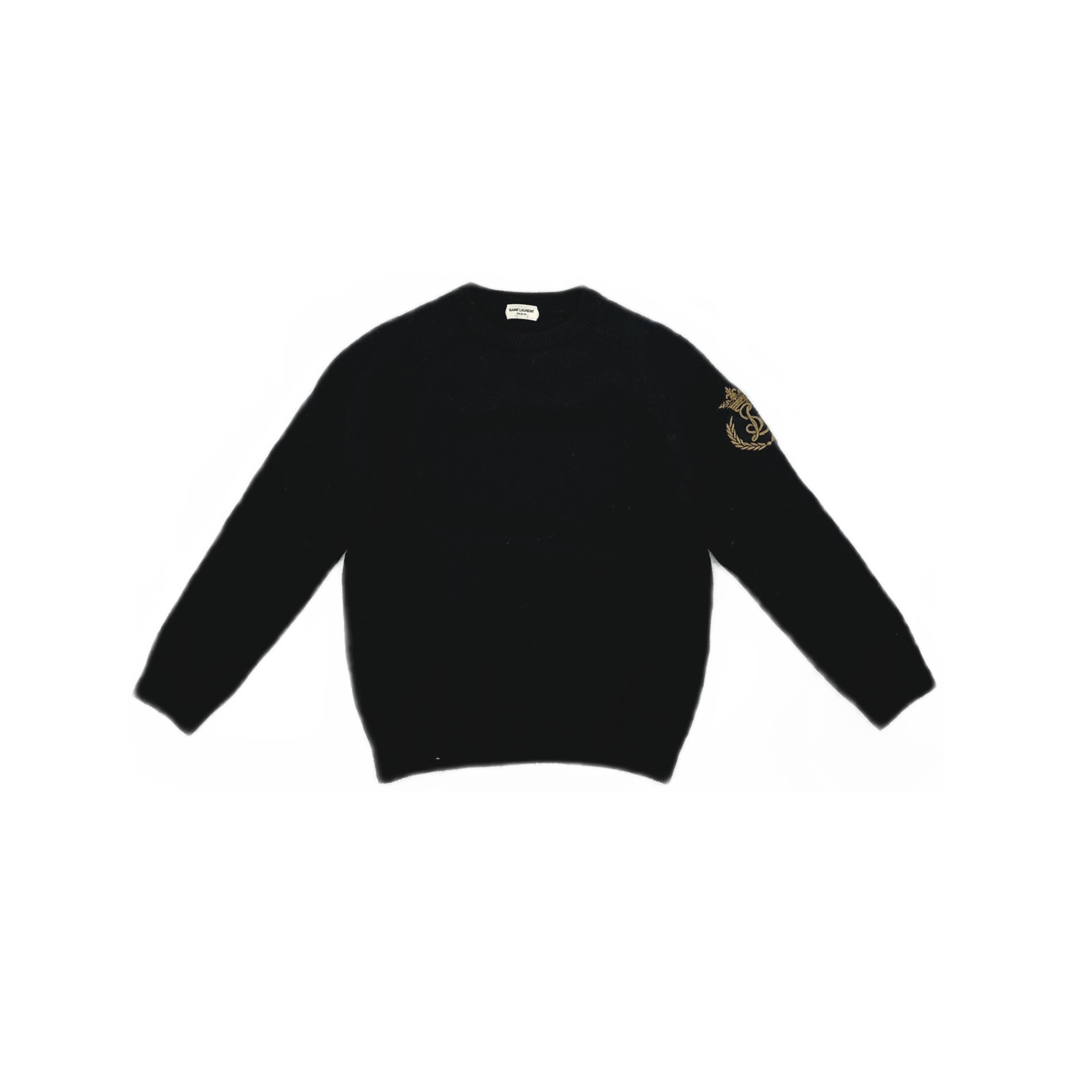 Saint Laurent Paris Saint Laurent Crest Embroidered Sweater Size S Size US S / EU 44-46 / 1 - 1 Thumbnail